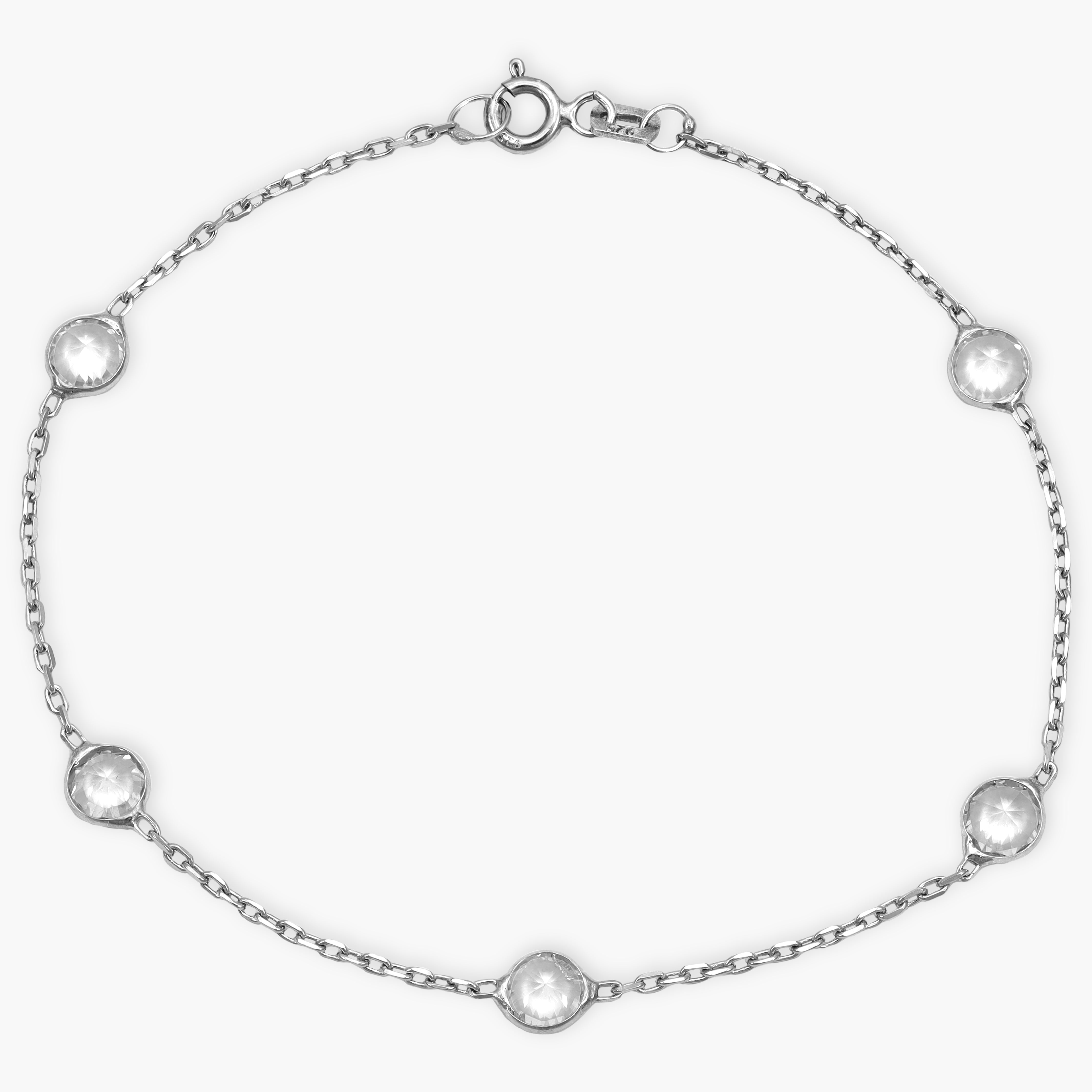 Damen Armband Ankerkette aus 925 Silber