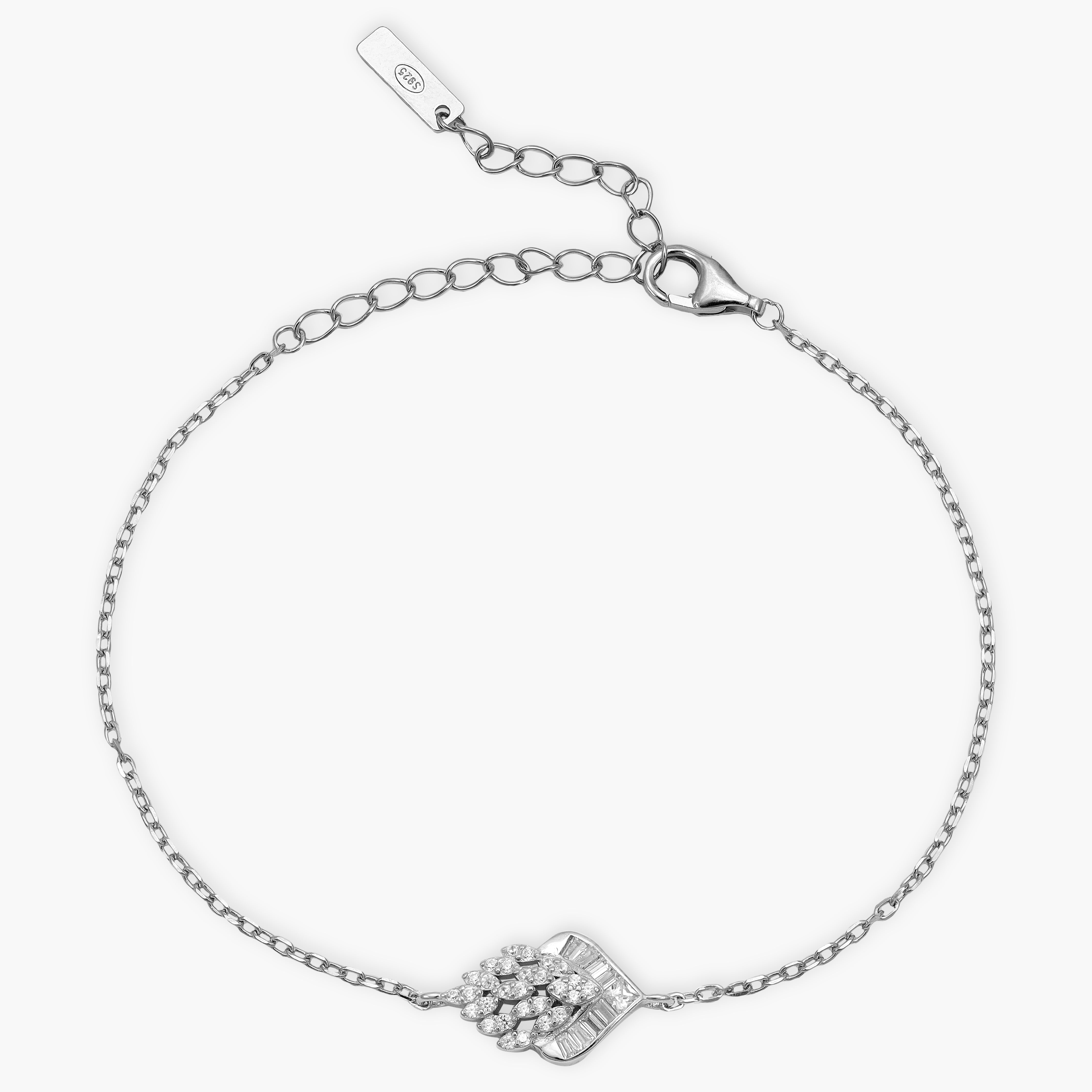 Women's anchor chain bracelet made of 925 silver 