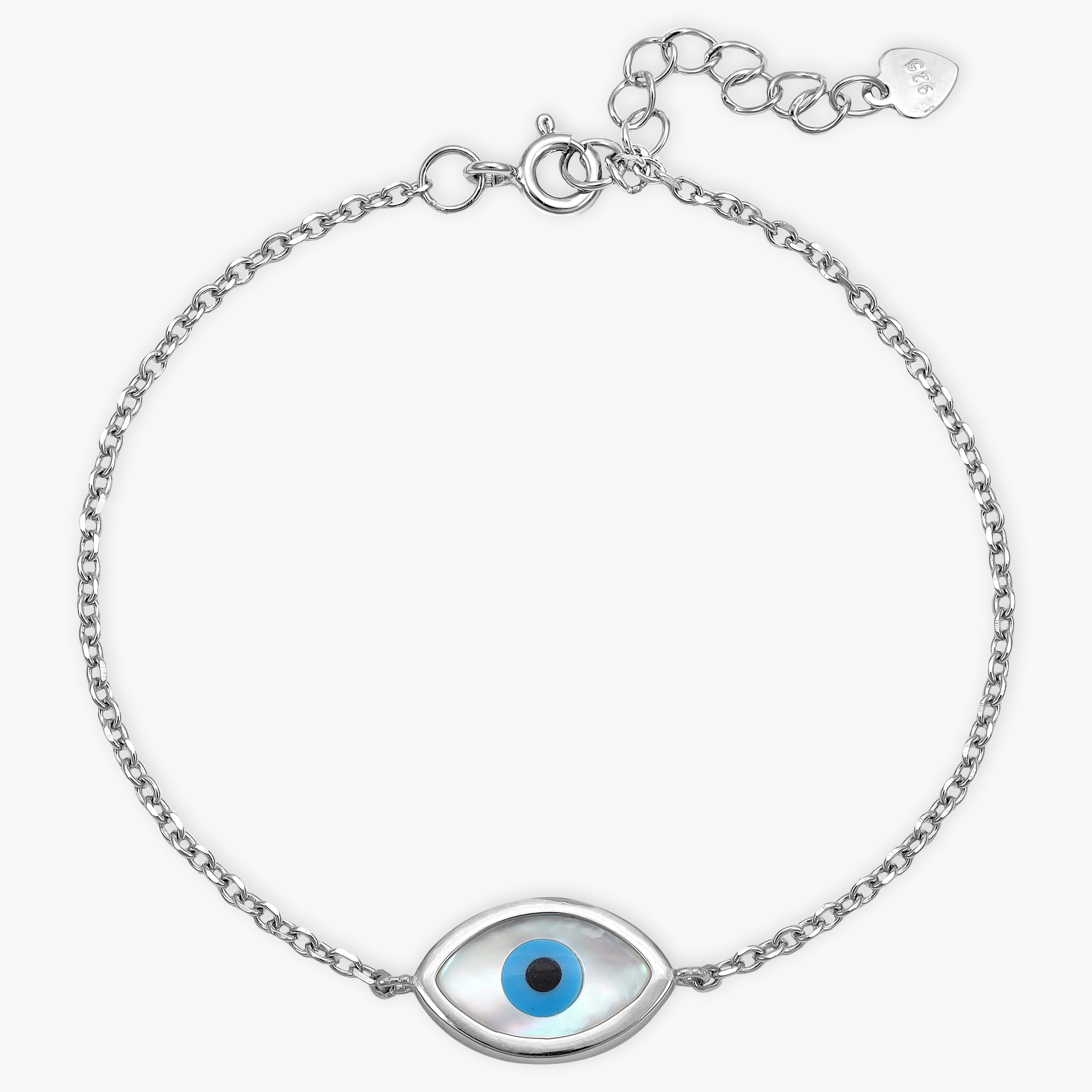 Women's bracelet with Nazar Evil Eye made of 925 silver 