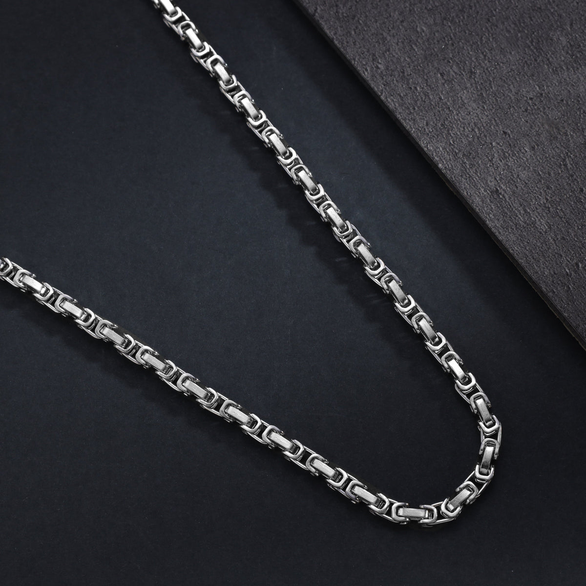 Set - Kette + Armband 4mm Königskette aus Edelstahl