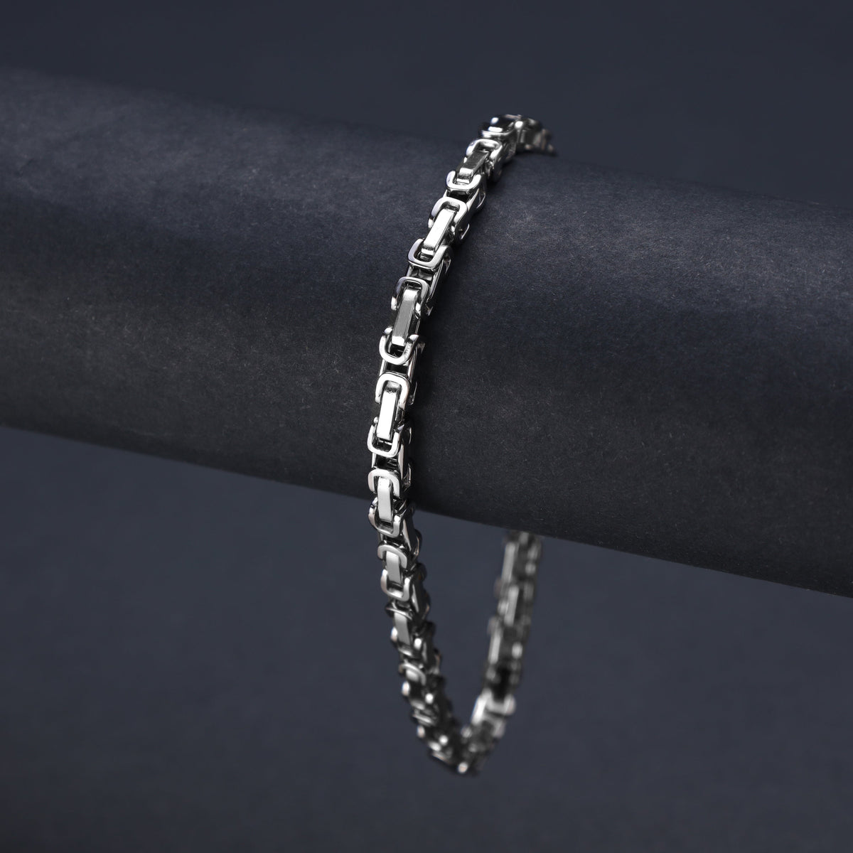 Set - Kette + Armband 4mm Königskette aus Edelstahl
