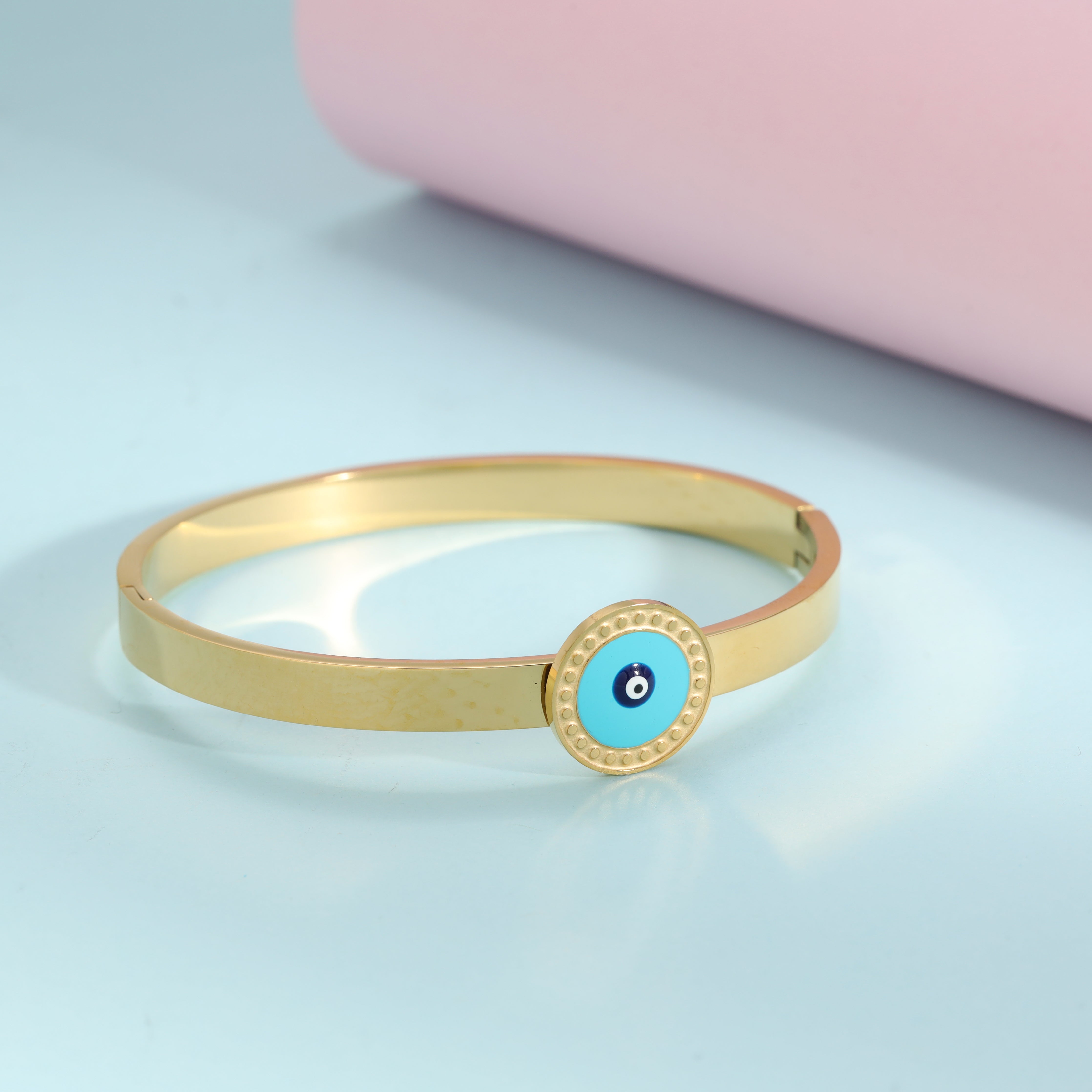 6mm Damen Armreifen Armband aus Edelstahl 18K Vergoldet - Taipan Schmuck