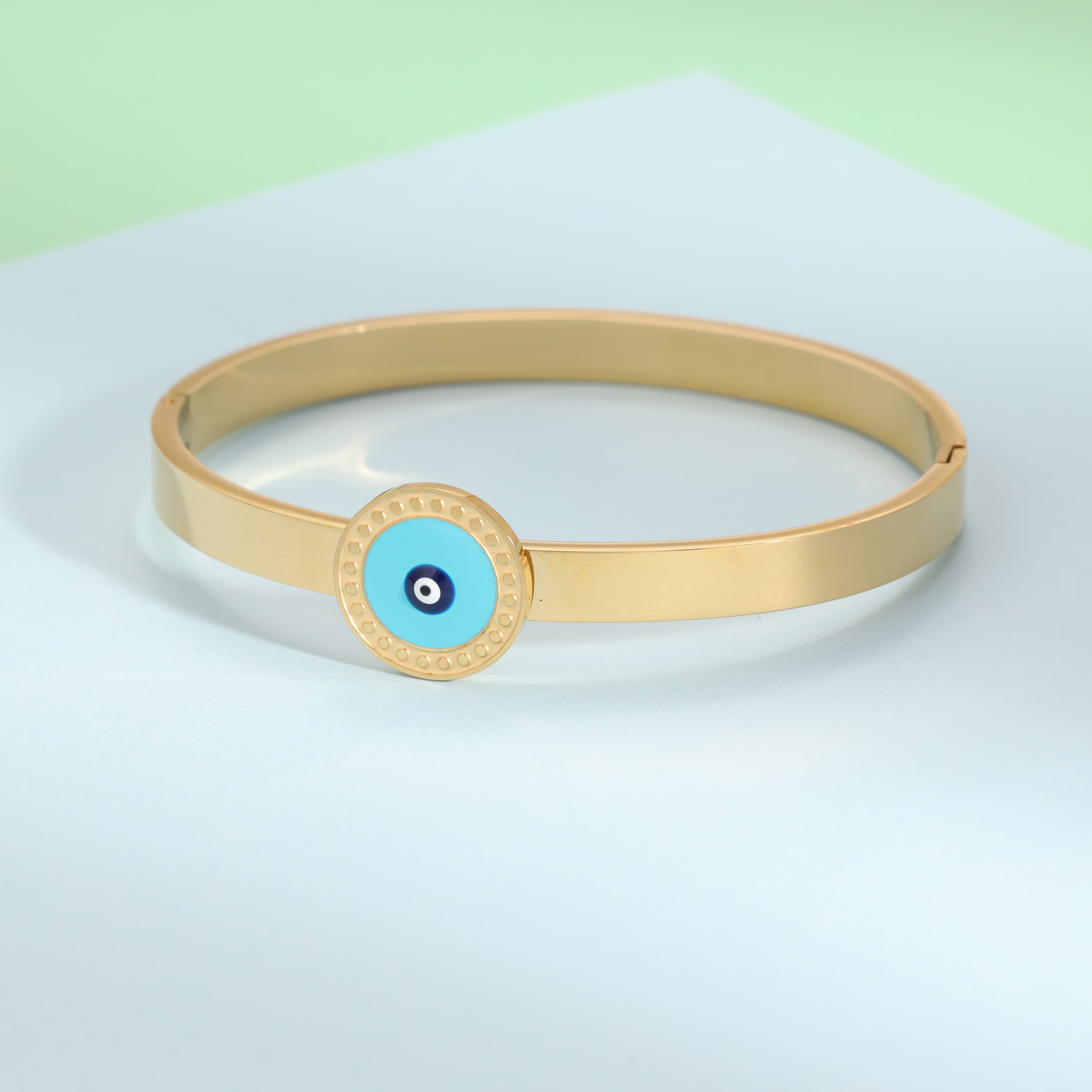 6mm Damen Armreifen Armband aus Edelstahl 18K Vergoldet - Taipan Schmuck