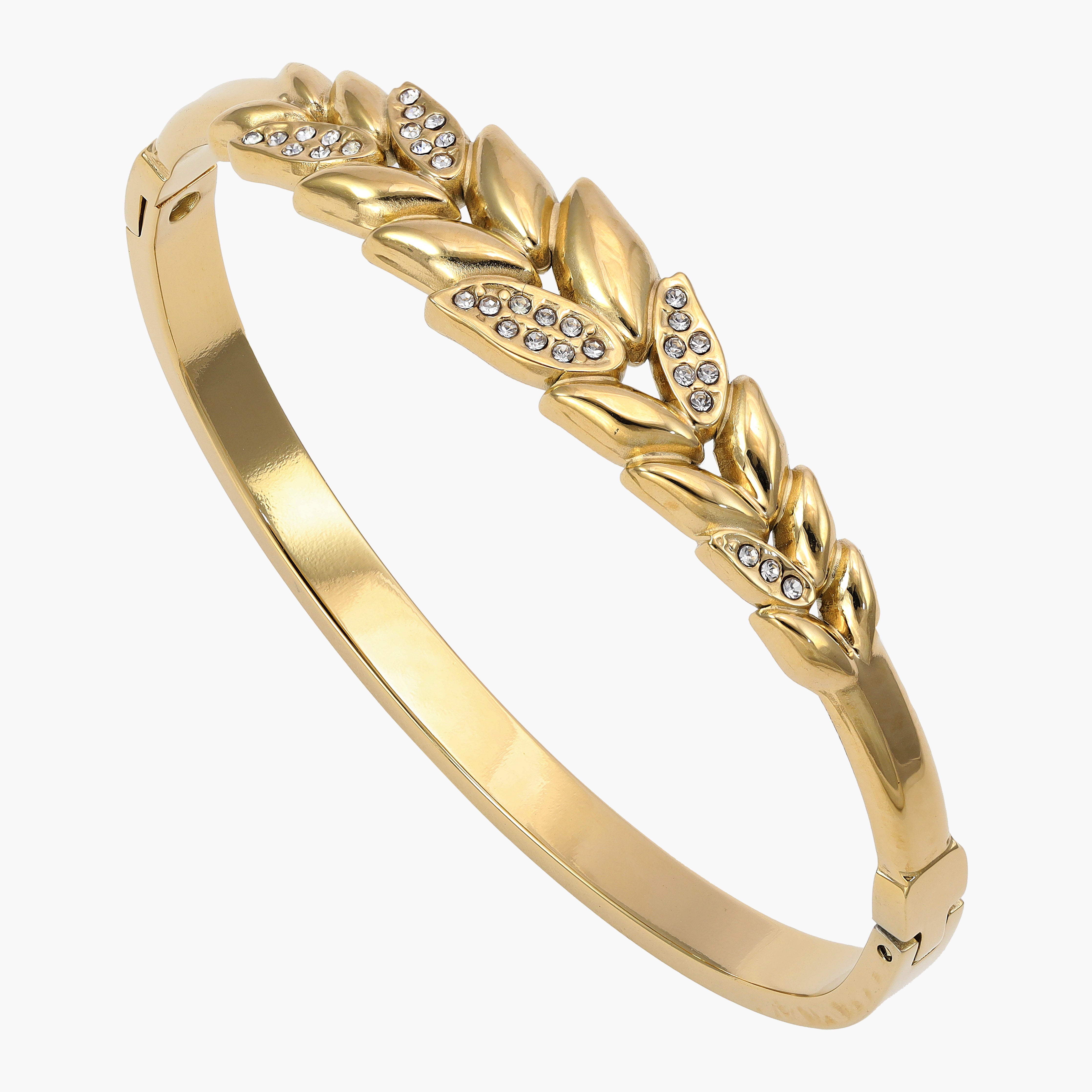 5mm Damen Armreifen Armband aus Edelstahl 18K Vergoldet - Taipan Schmuck