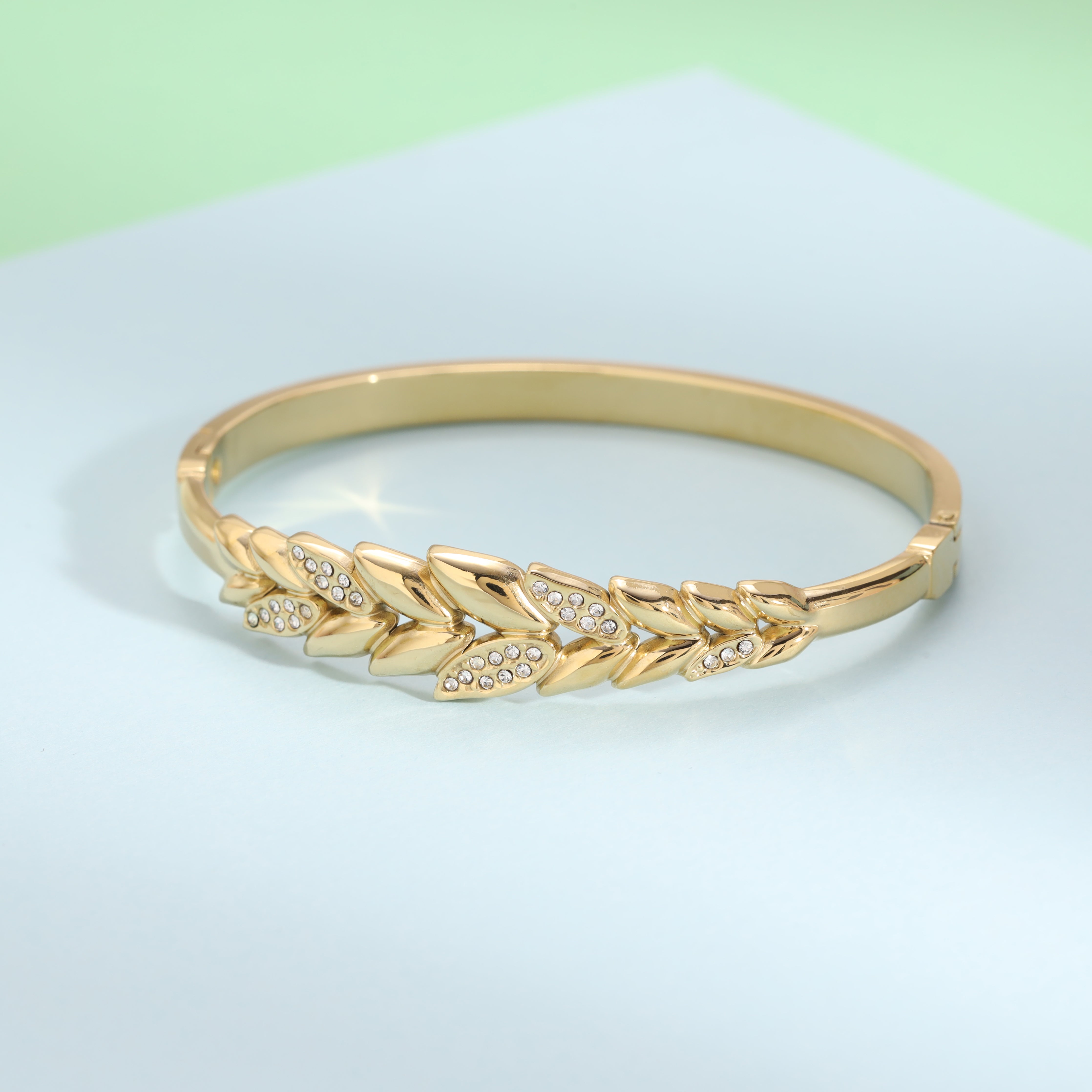 5mm Damen Armreifen Armband aus Edelstahl 18K Vergoldet - Taipan Schmuck