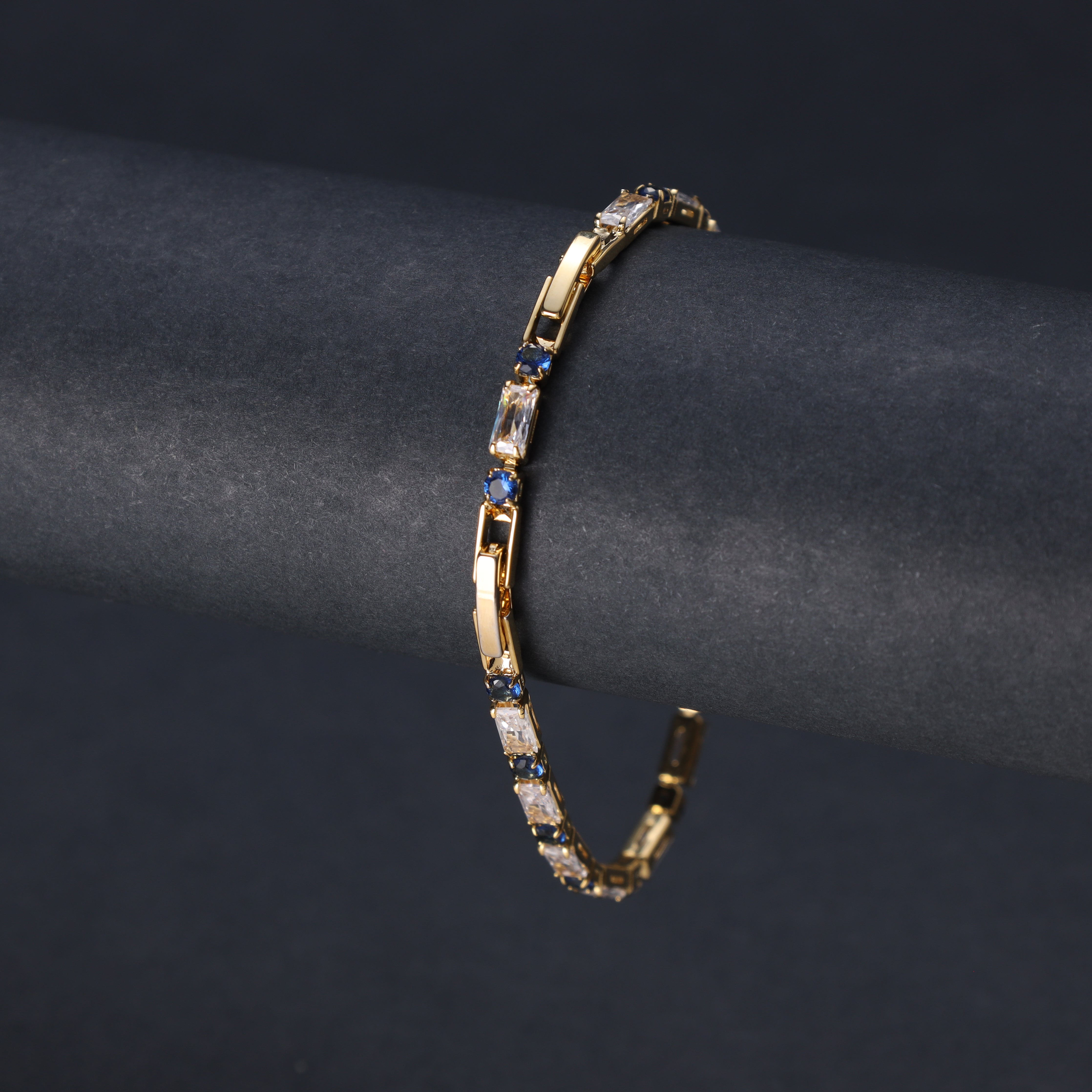 Damen Tennis Chain Armband 3mm aus Edelstahl 18K Vergoldet - Taipan Schmuck