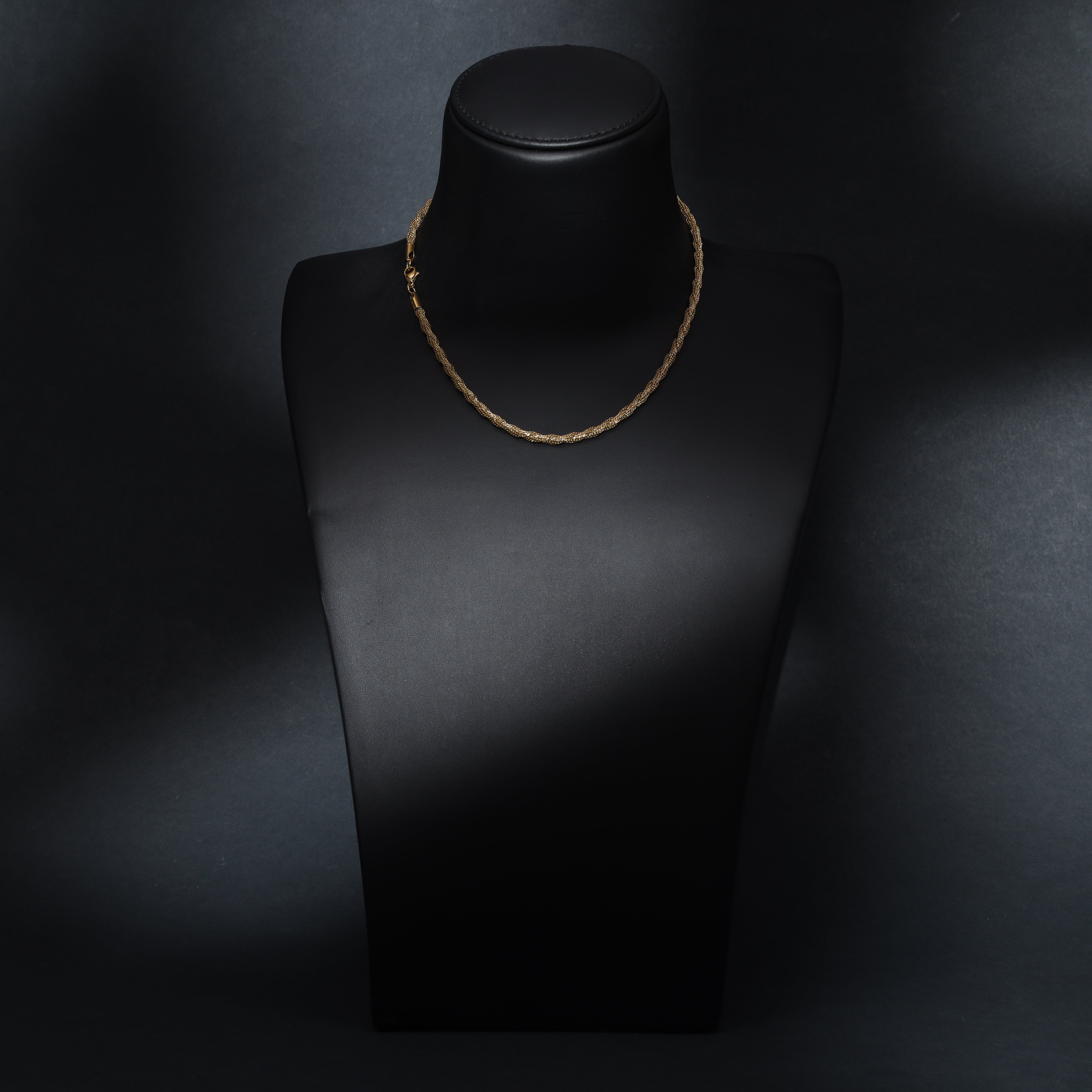 Rope Chain 3mm aus Edelstahl 18K Vergoldet - Taipan Schmuck