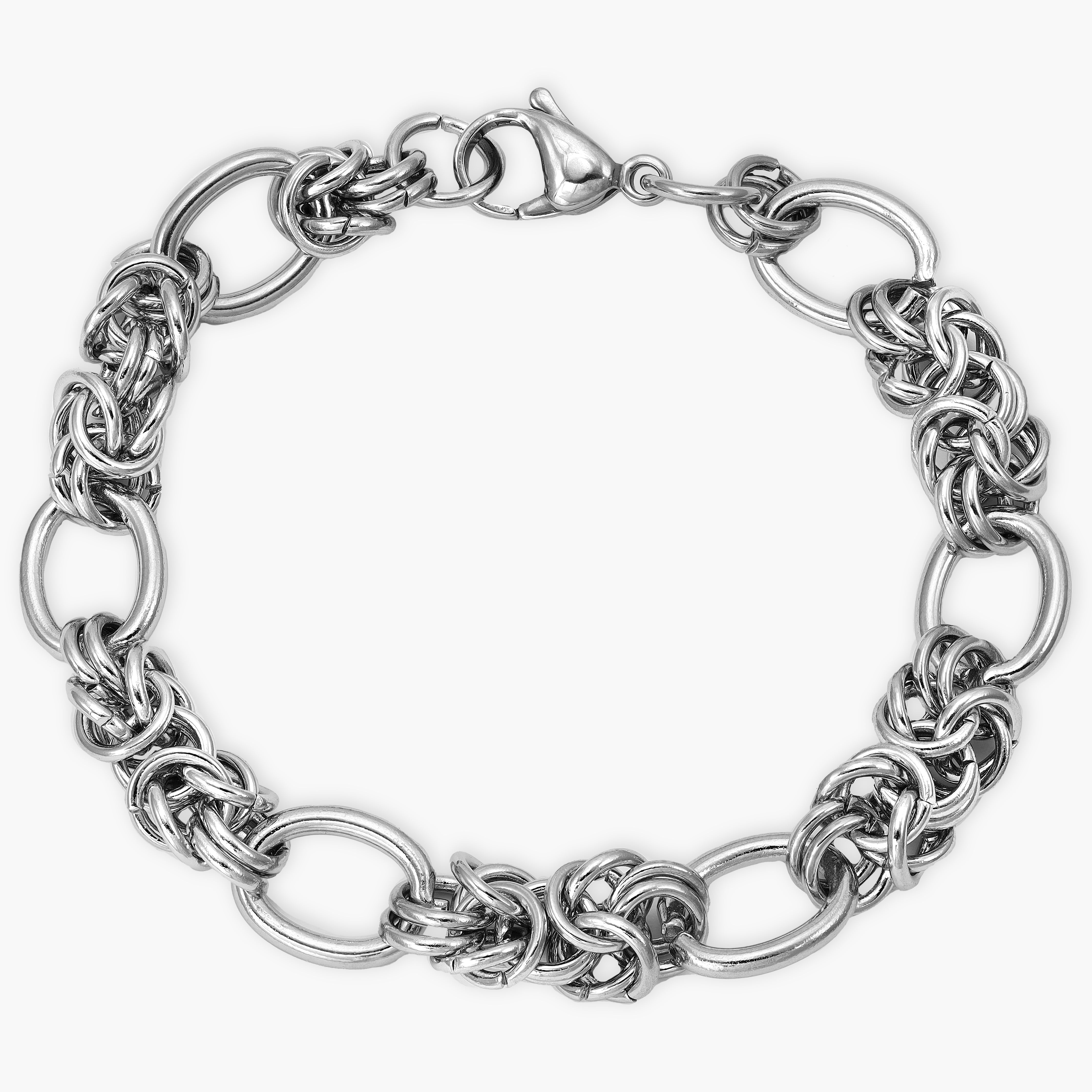 SET Königskette + armbander 10mm aus Edelstahl - Taipan Schmuck