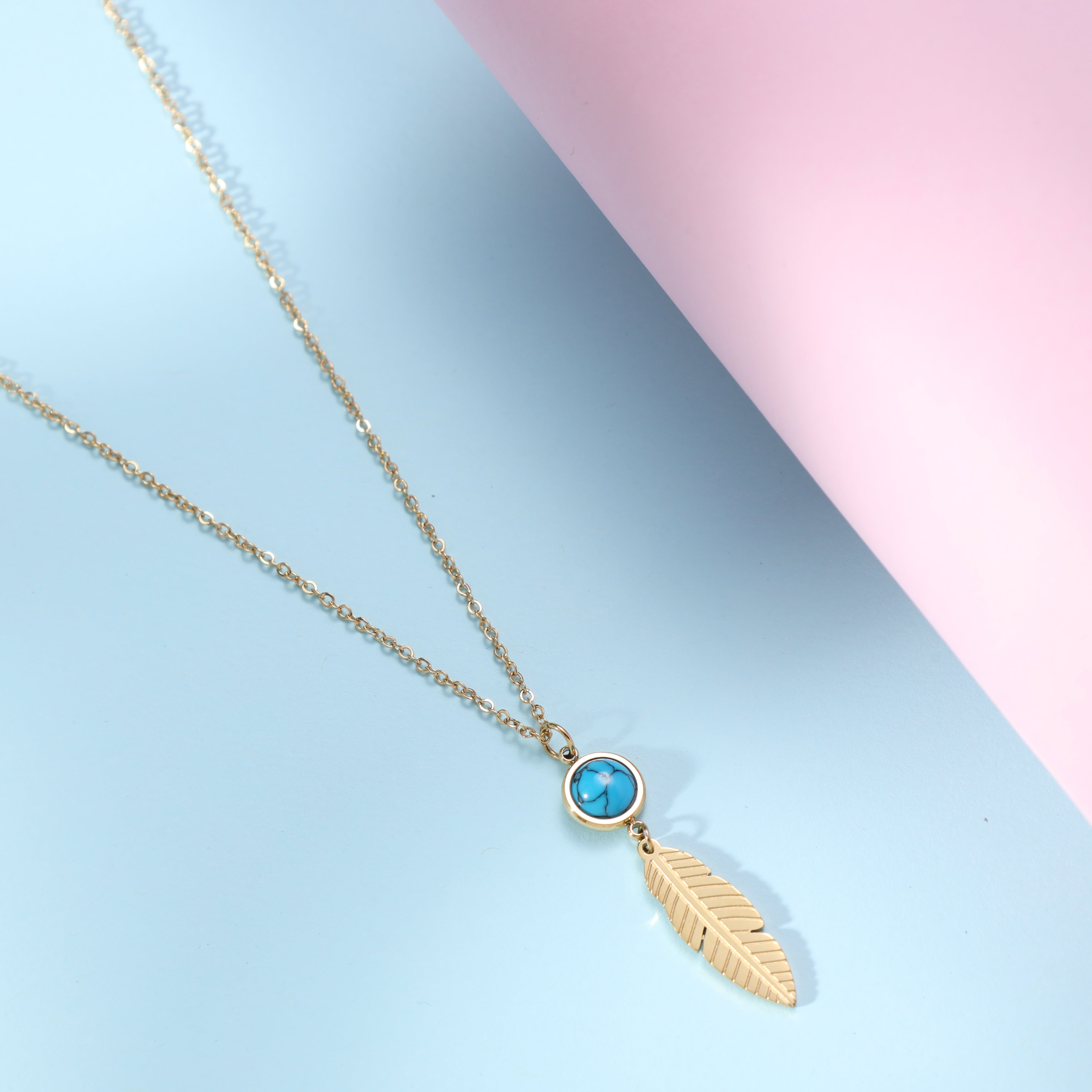 Damen Ankerkette mit hertz 1mm aus Edelstahl 18K Vergoldet - Taipan Schmuck