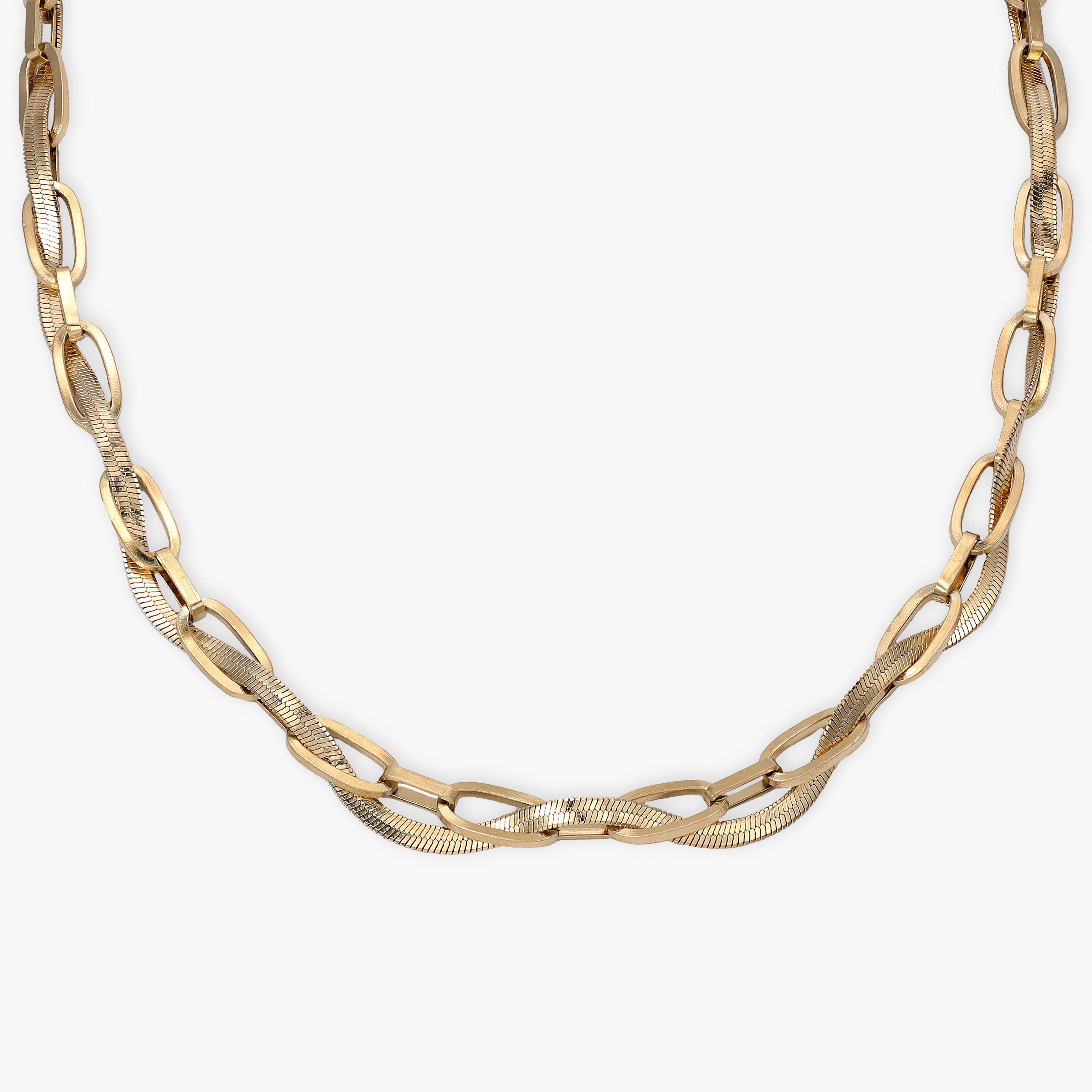 Layering Damenkette aus Edelstahl 18K Vergoldet - Taipan Schmuck