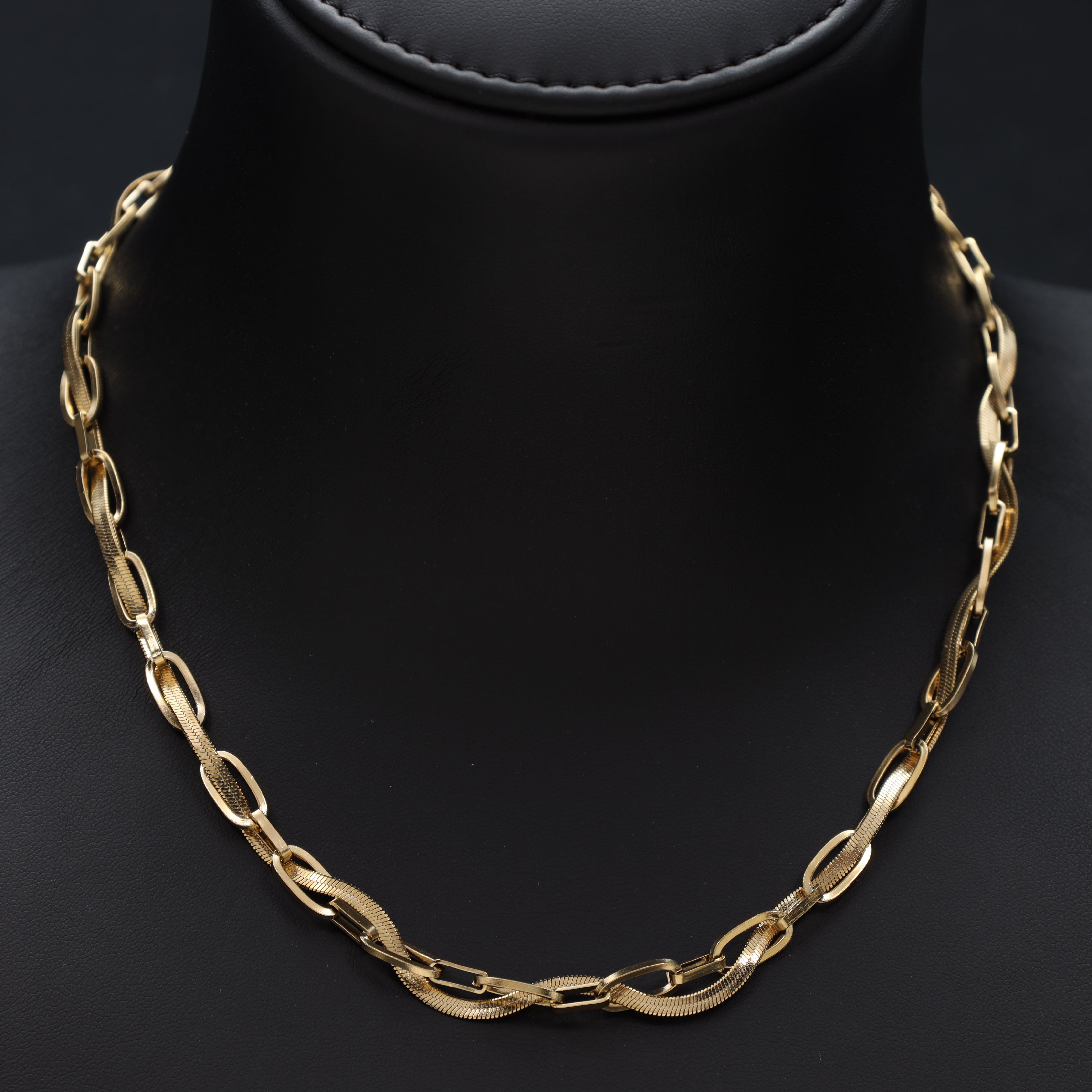Layering Damenkette aus Edelstahl 18K Vergoldet - Taipan Schmuck