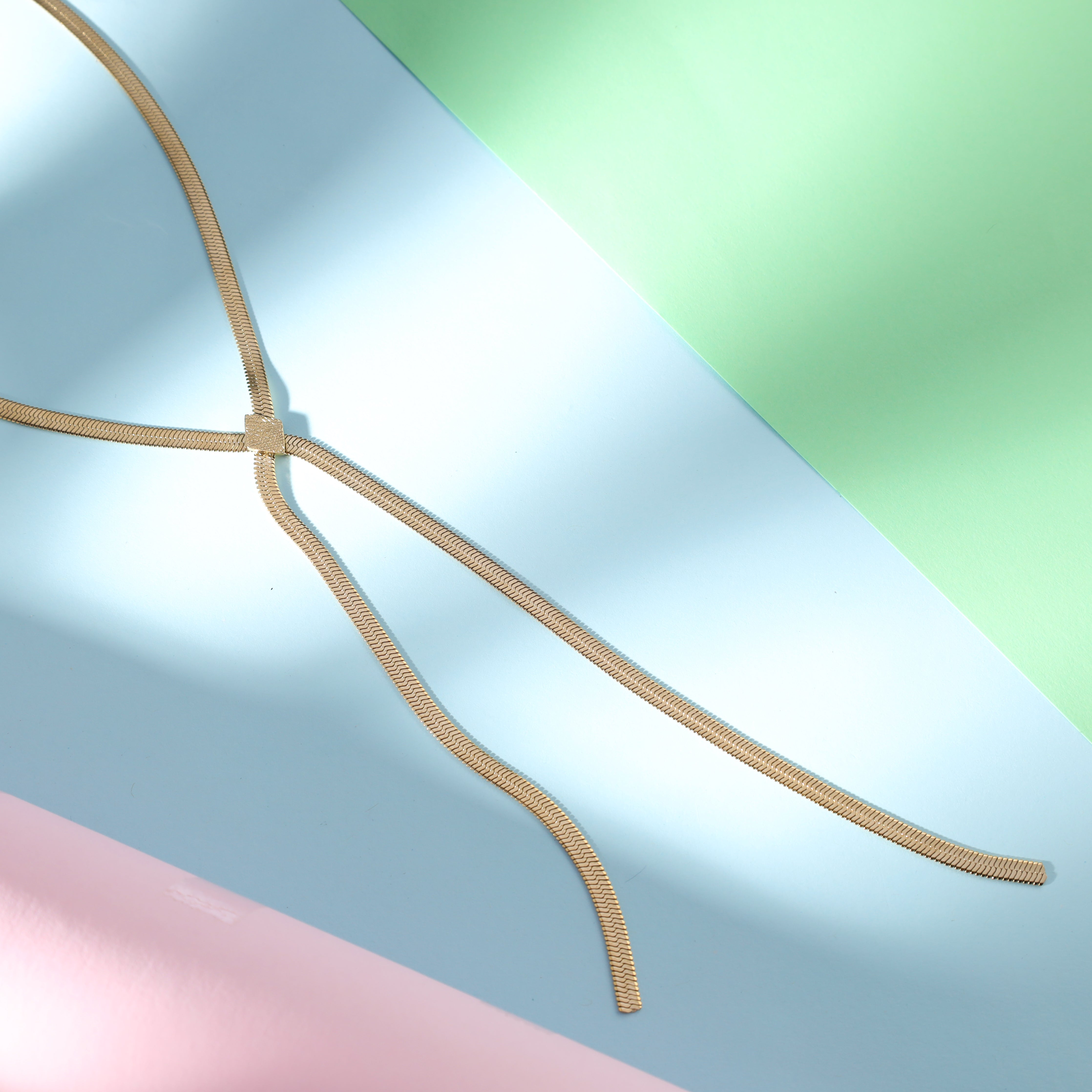 Damen snake chain 4mm aus Edelstahl 18K Vergoldet - Taipan Schmuck