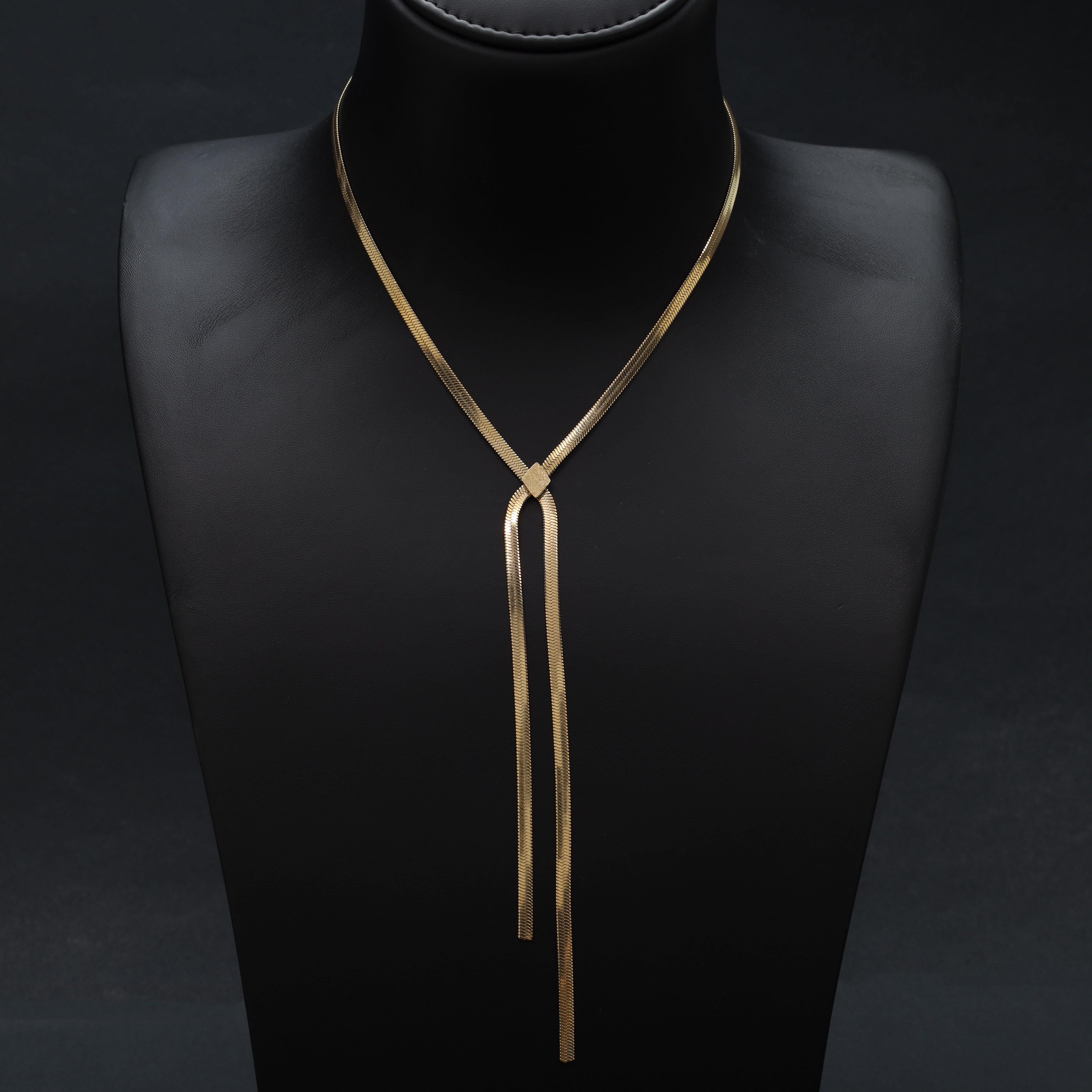 Damen snake chain 4mm aus Edelstahl 18K Vergoldet - Taipan Schmuck