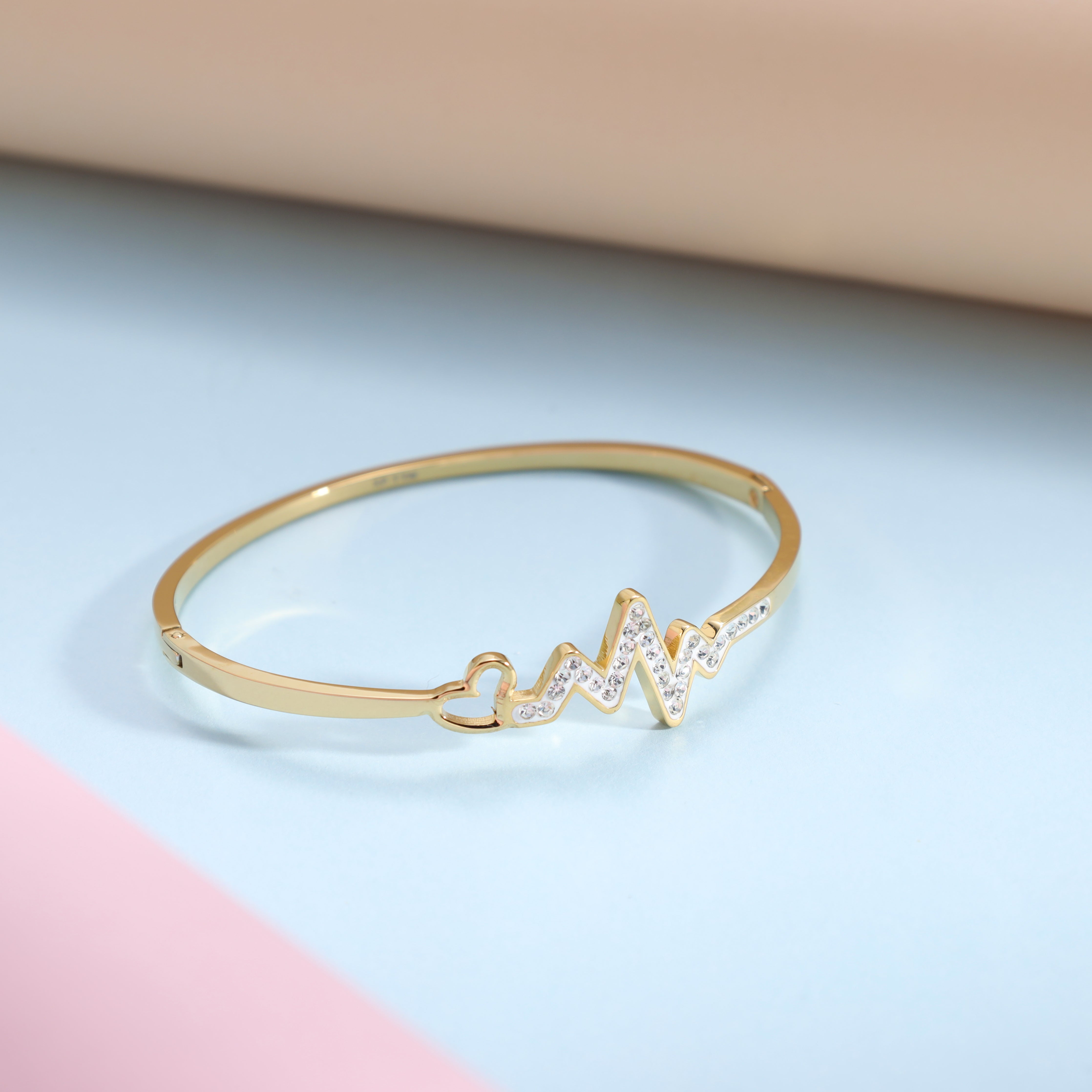 Armreifen armband aus Edelstahl 18K Vergoldet - Taipan Schmuck