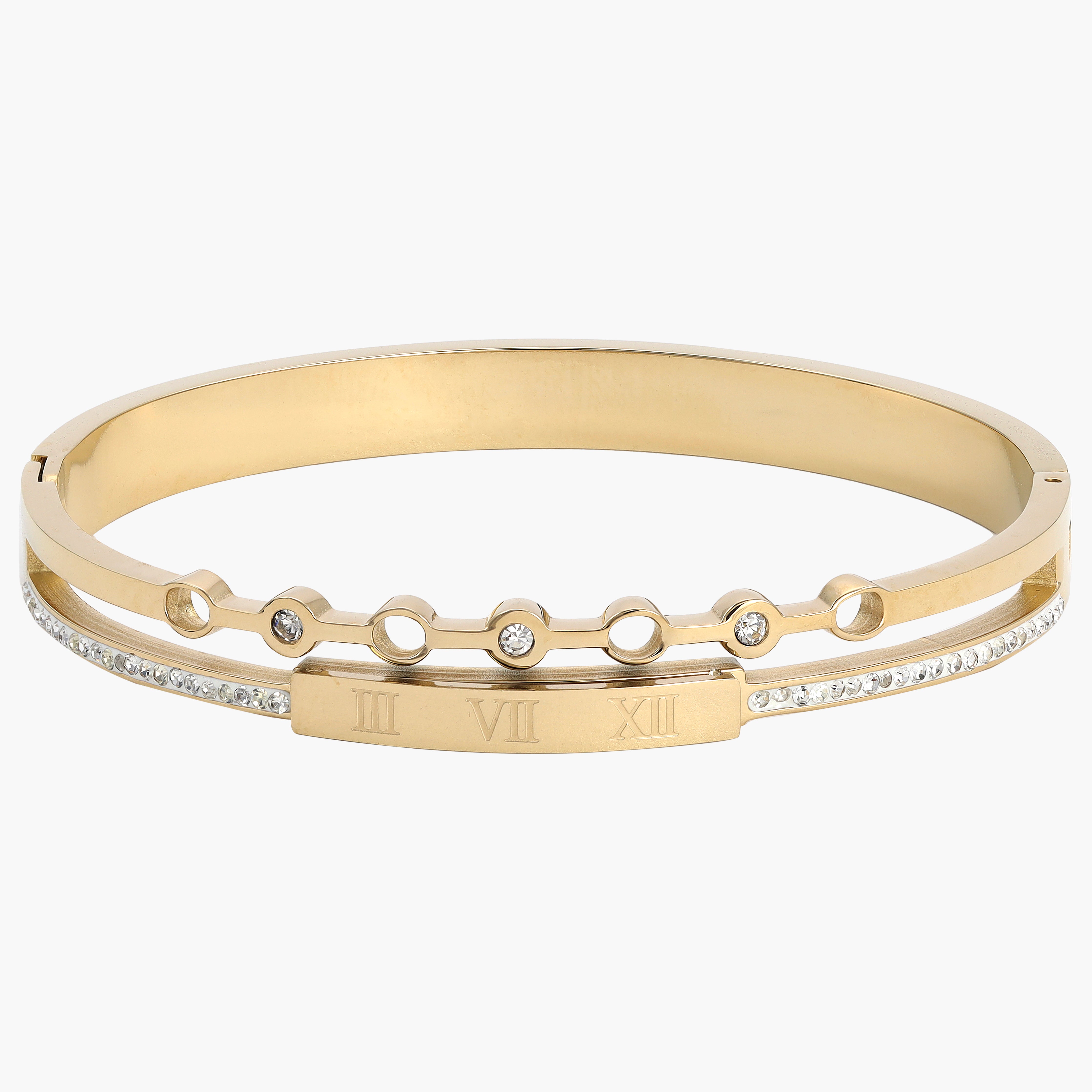 Armreifen armband aus Edelstahl 18K Vergoldet - Taipan Schmuck