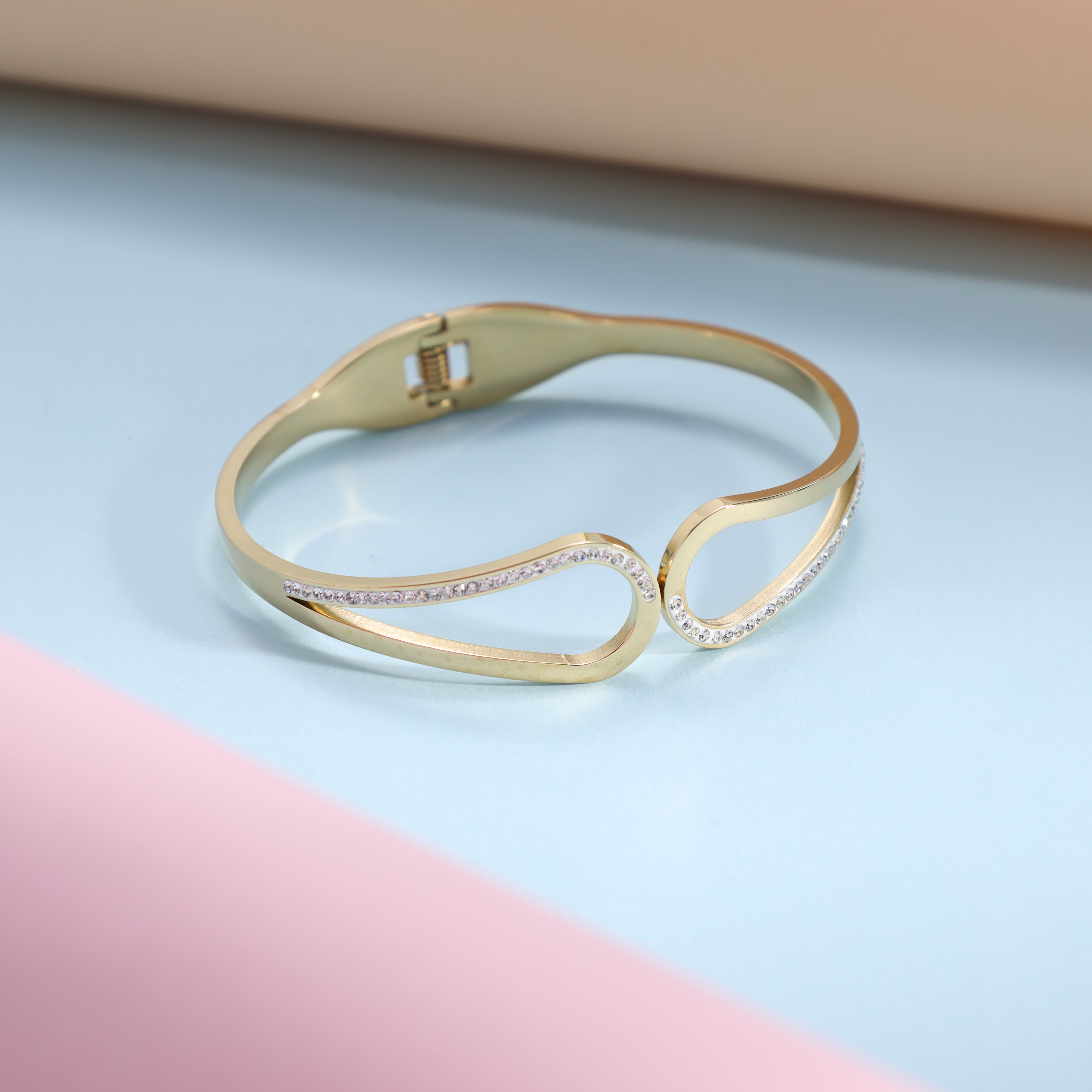 Armreifen armband aus Edelstahl 18K Vergoldet - Taipan Schmuck