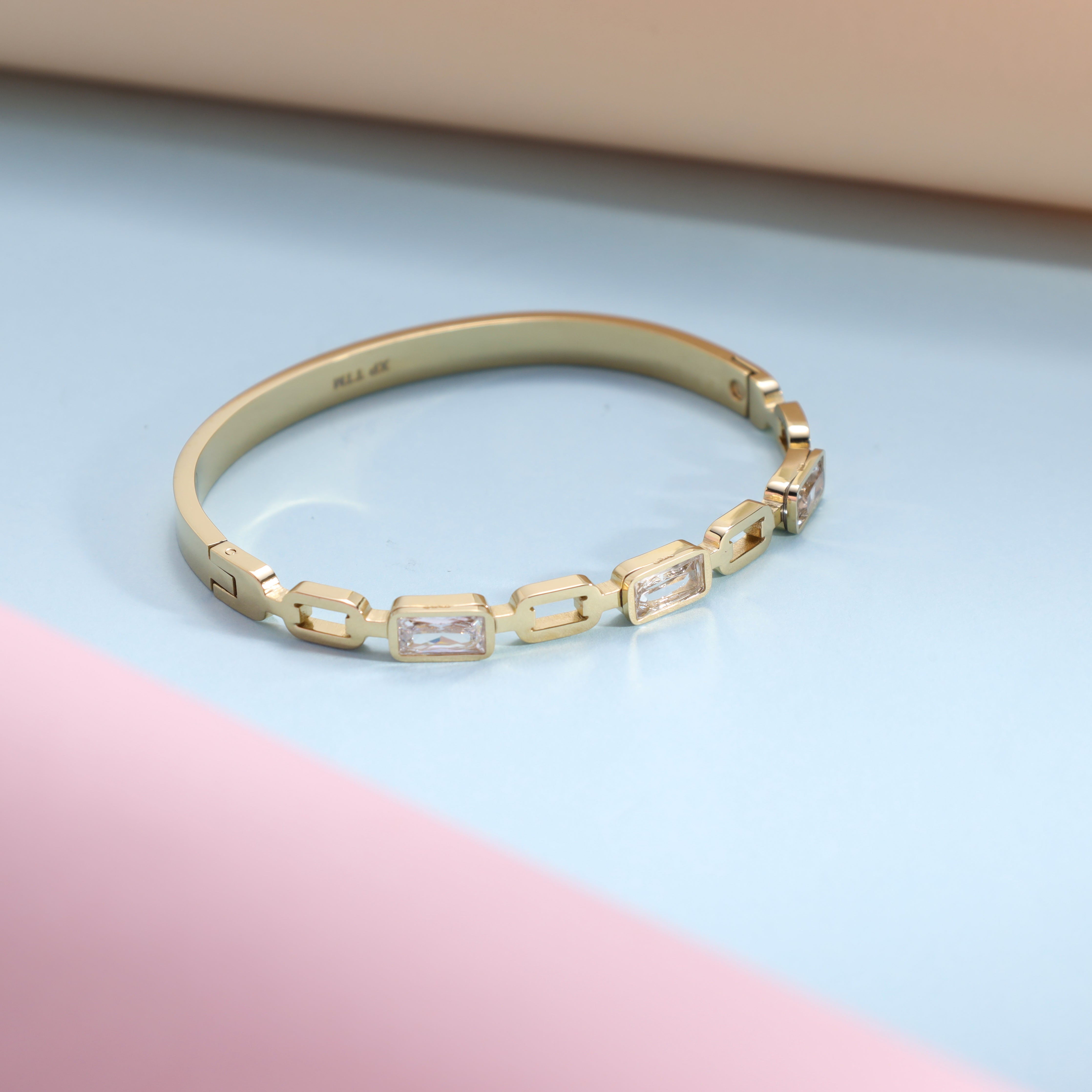 Armreifen armband aus Edelstahl 18K Vergoldet - Taipan Schmuck