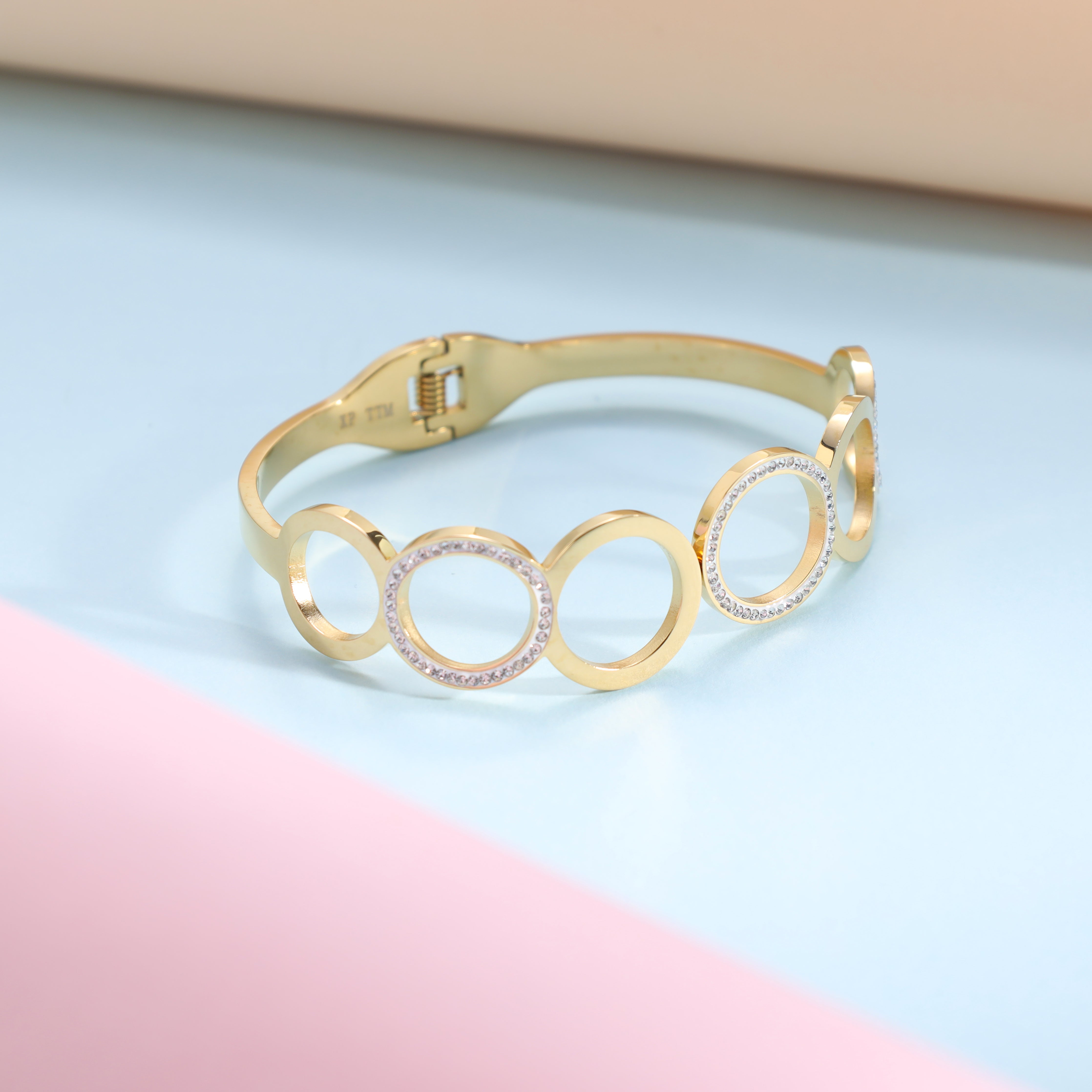 Armreifen armband aus Edelstahl 18K Vergoldet - Taipan Schmuck