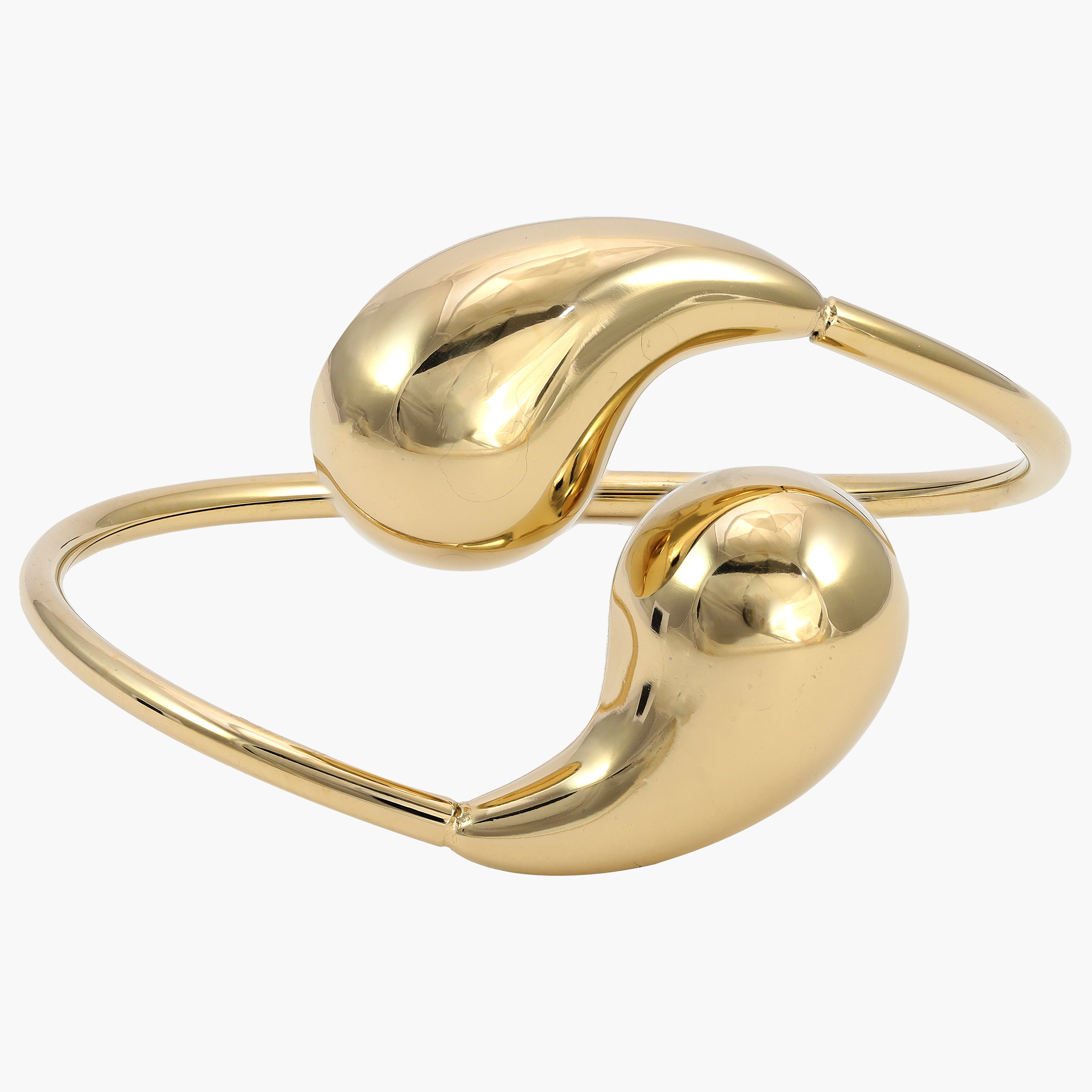 Armreifen armband aus Edelstahl 18K Vergoldet - Taipan Schmuck