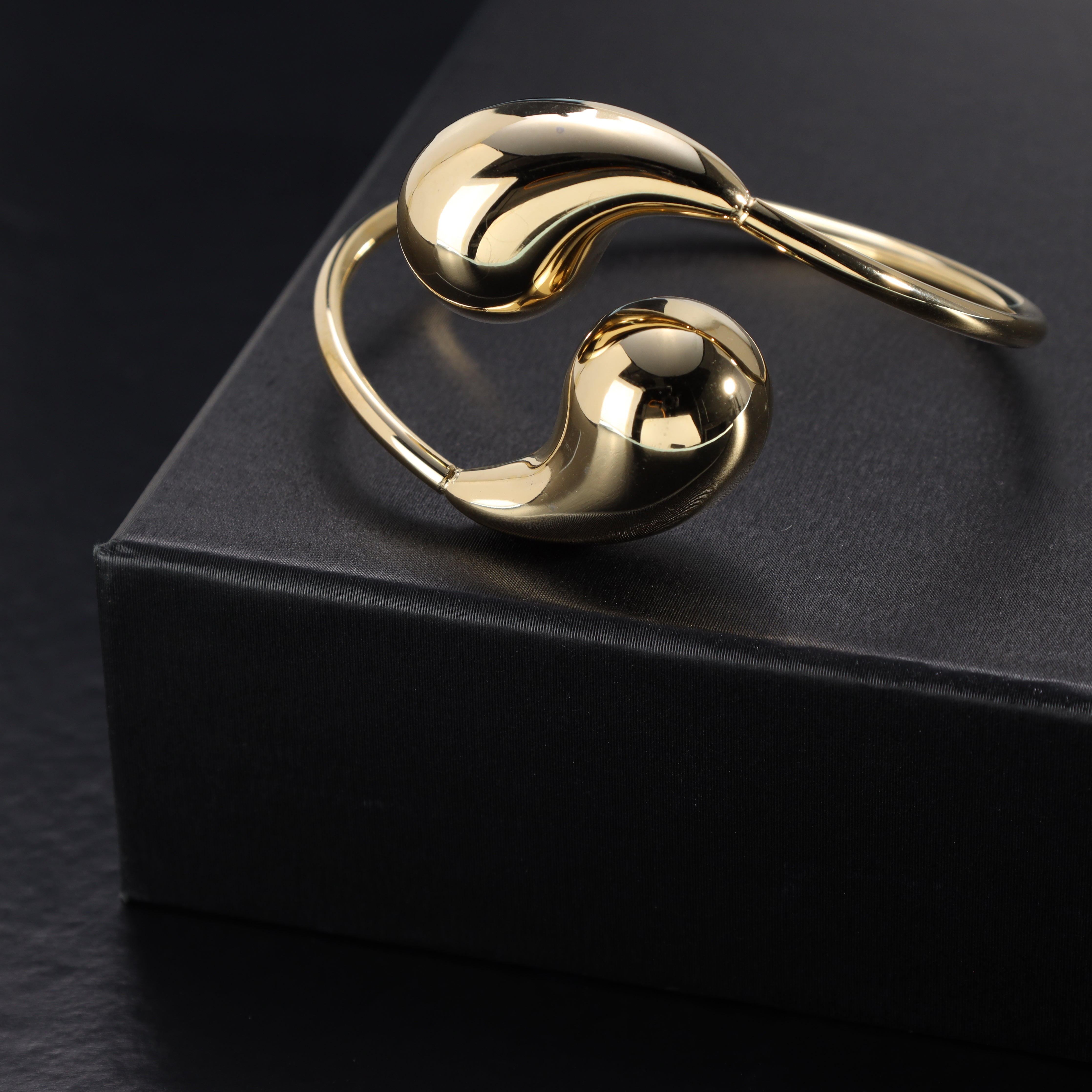 Armreifen armband aus Edelstahl 18K Vergoldet - Taipan Schmuck