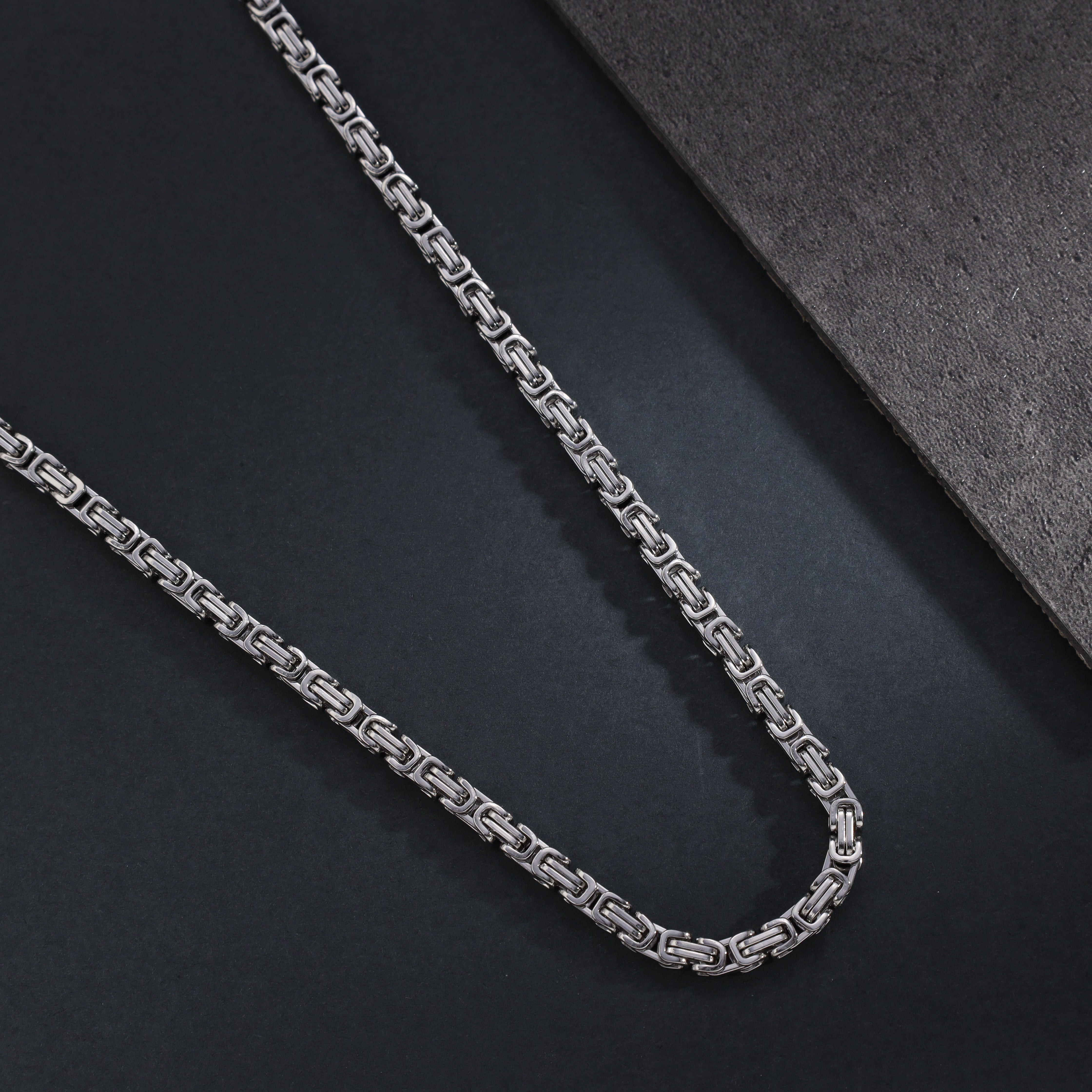 4mm Königskette Chain aus Edelstahl