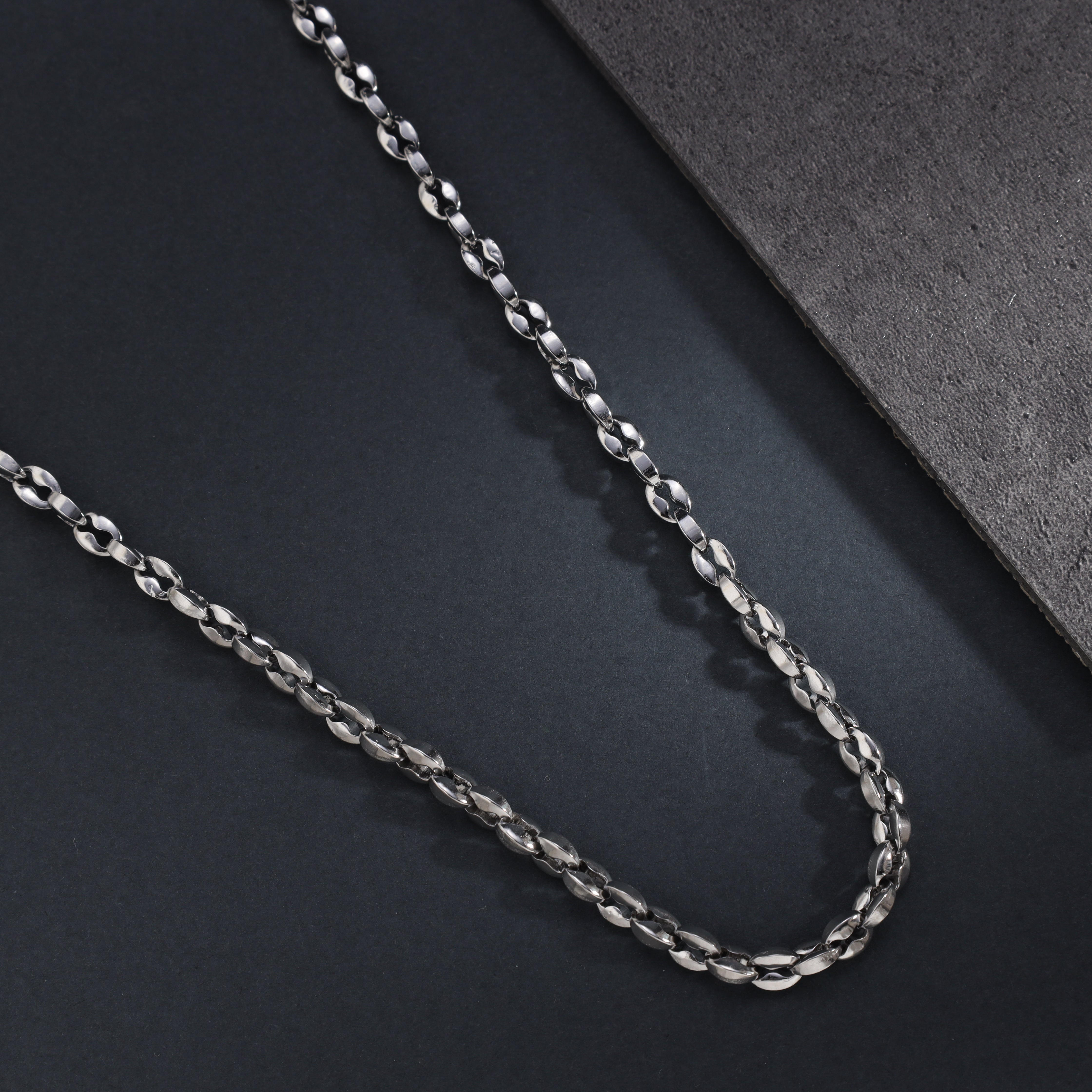 5mm Bohnenkette Chain aus Edelstahl