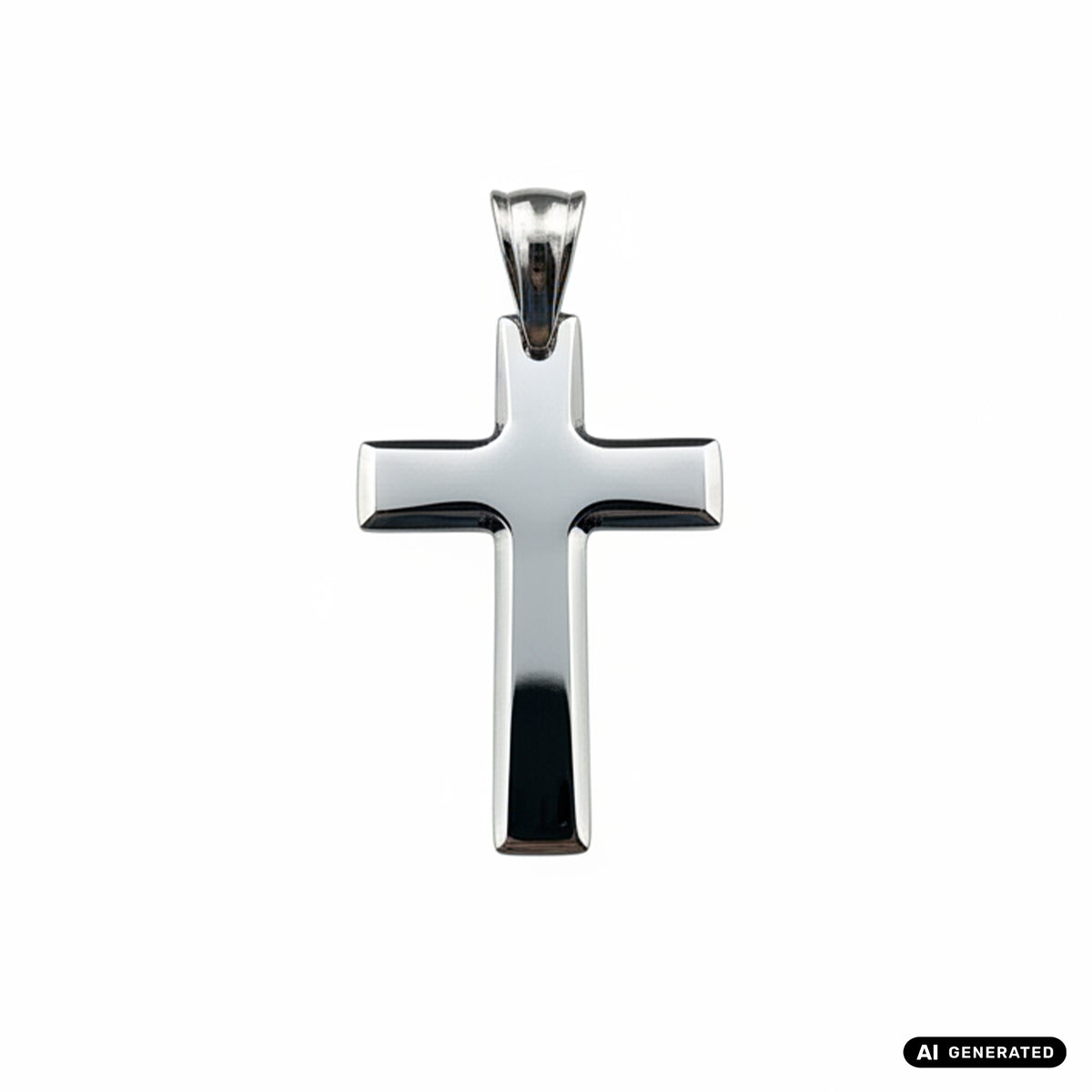 Kreuz Anhänger aus Edelstahl