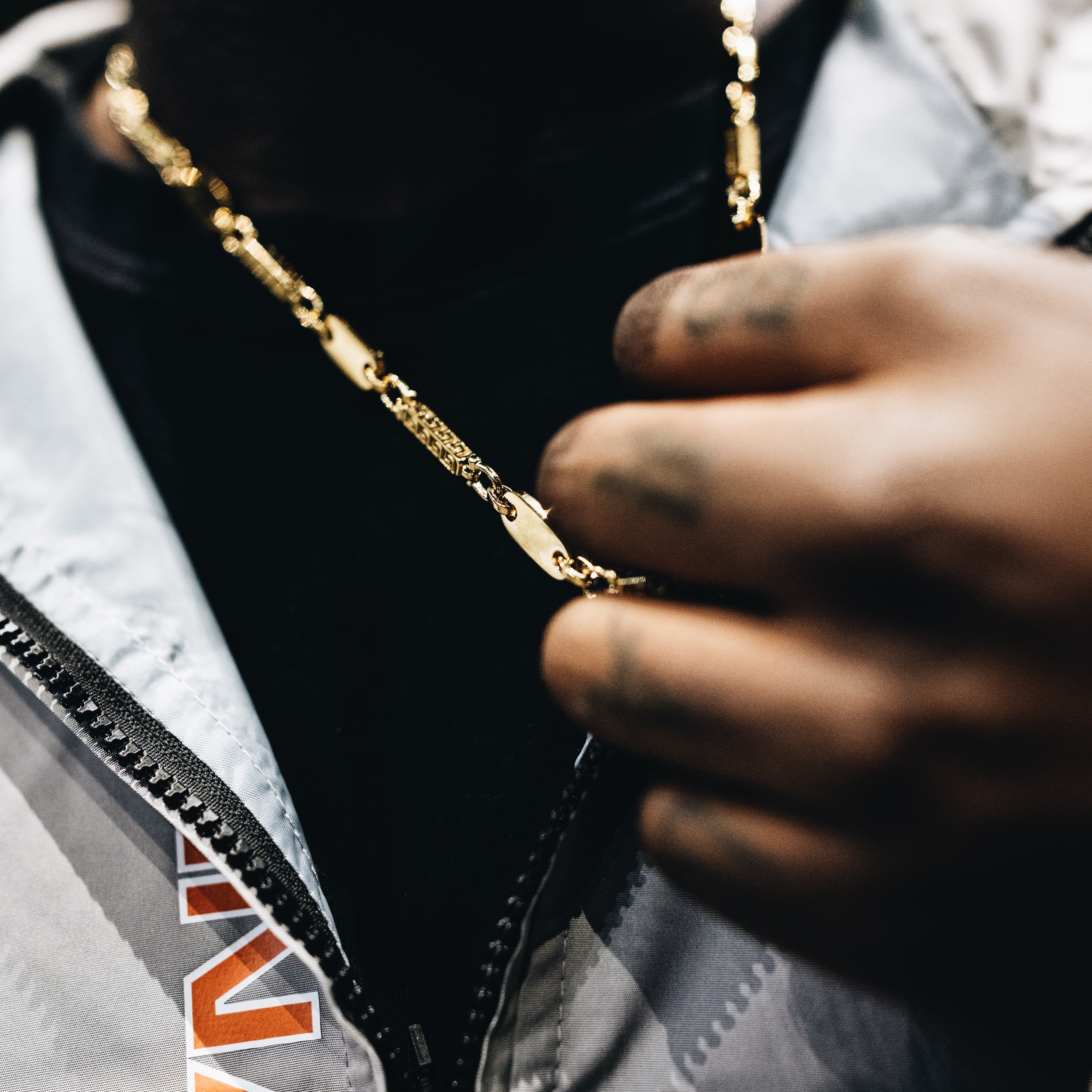 Dubai plate chain 8.5mm wide made of stainless steel 18K gold plated oriental dream