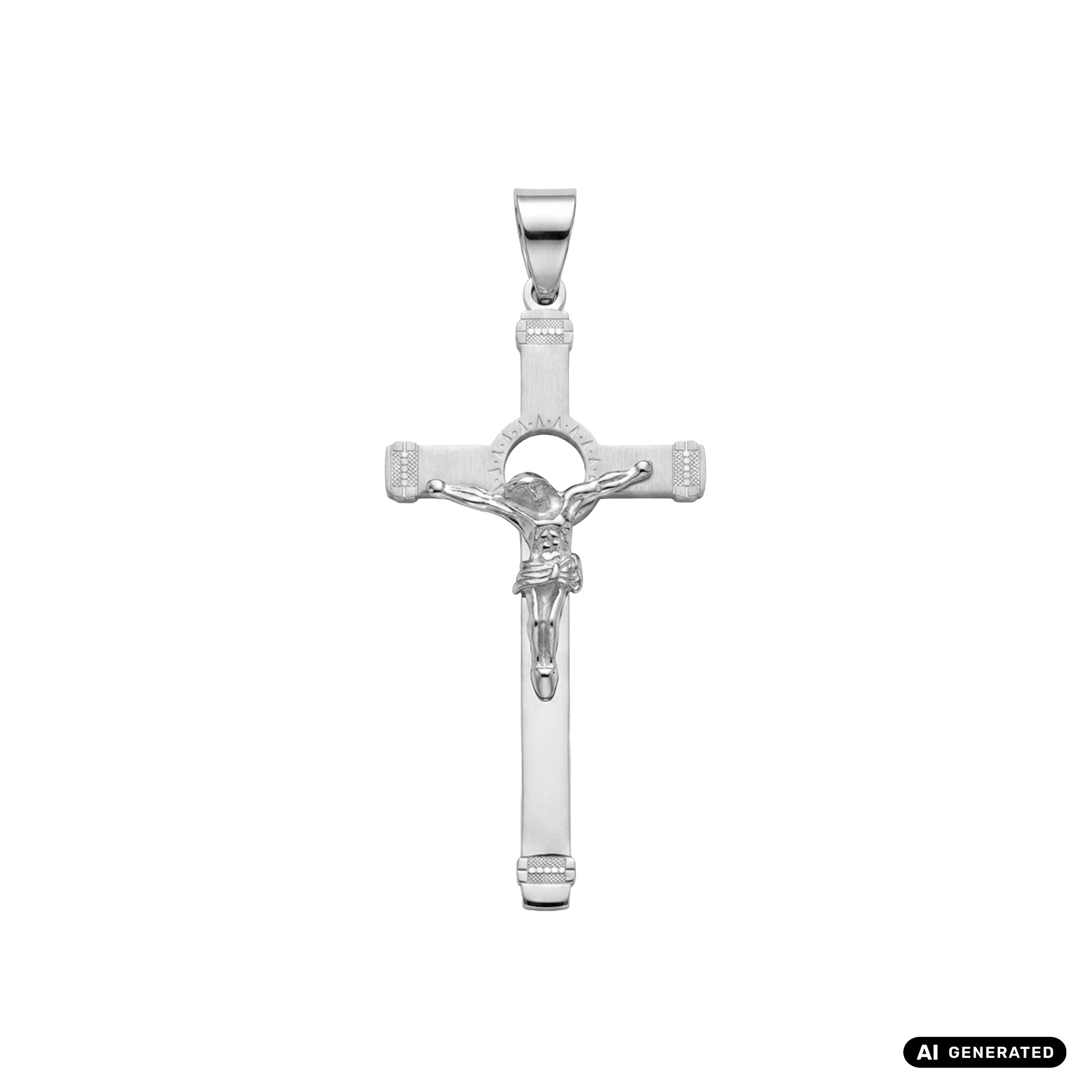 Kreuz Anhänger aus Edelstahl