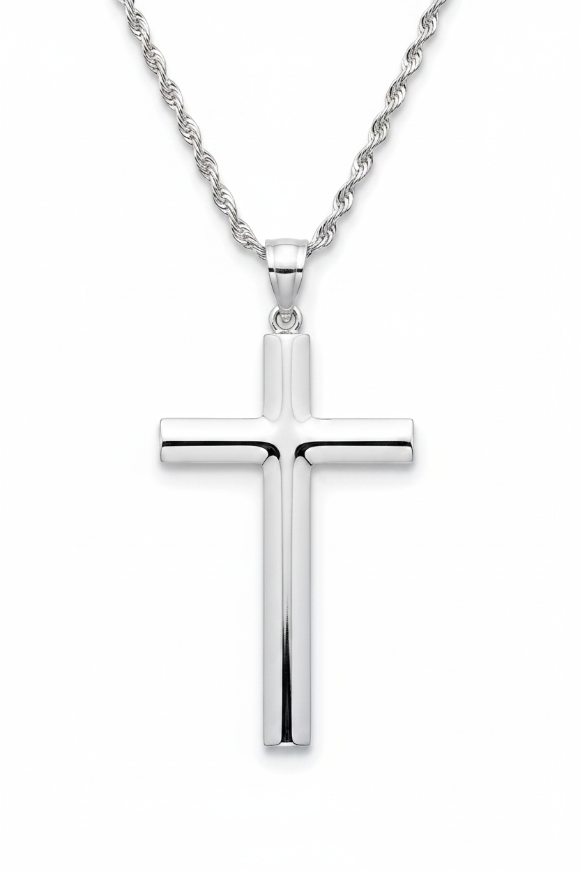 Kreuz-Anhänger an Kordelkette