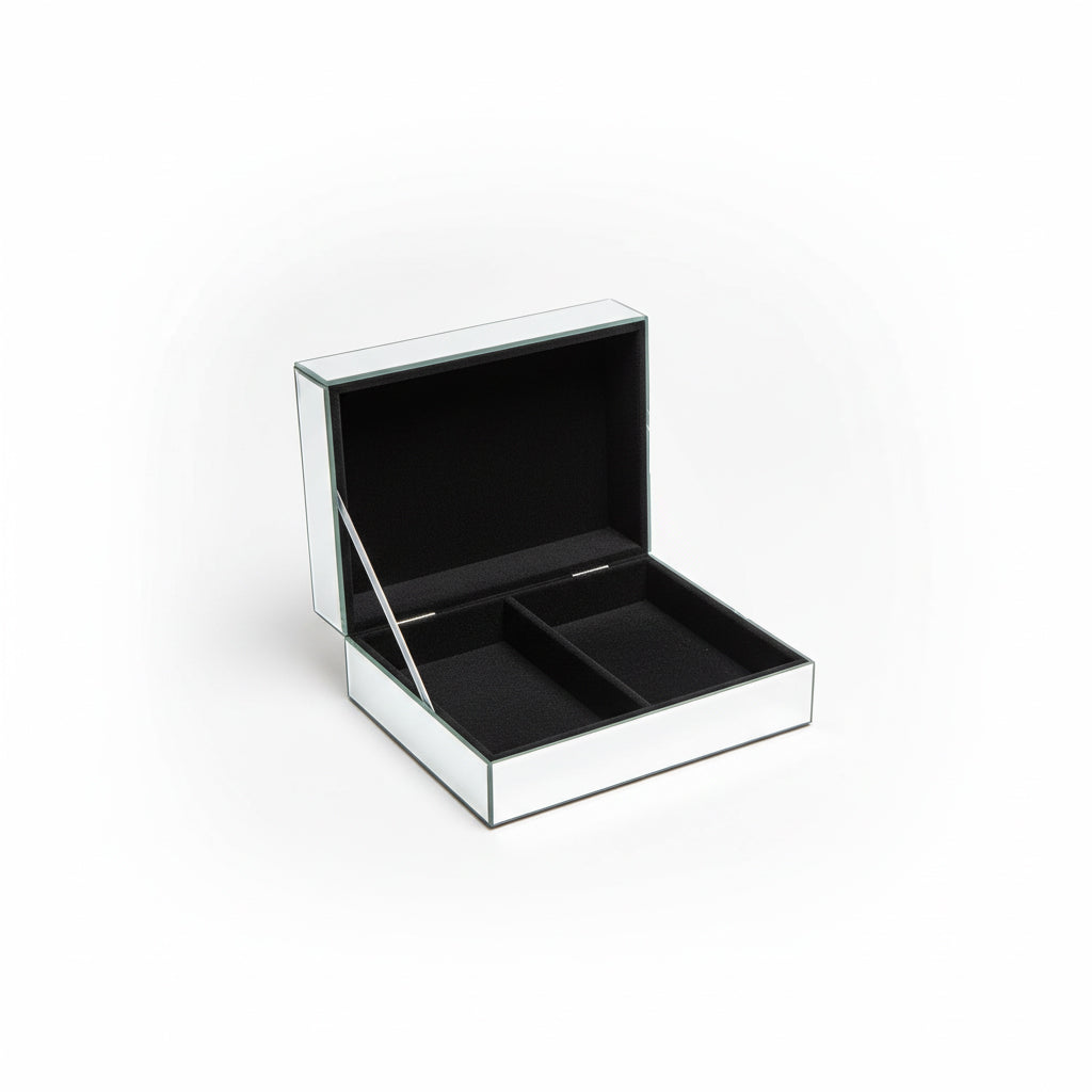 Elegante Schmuckbox mit Kristall-Glitzer