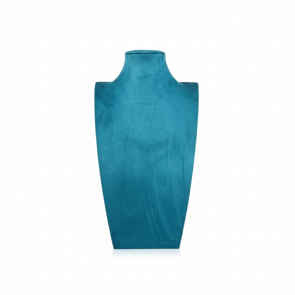 Professionelles Produktbild der türkisblauen Schmuckbüste