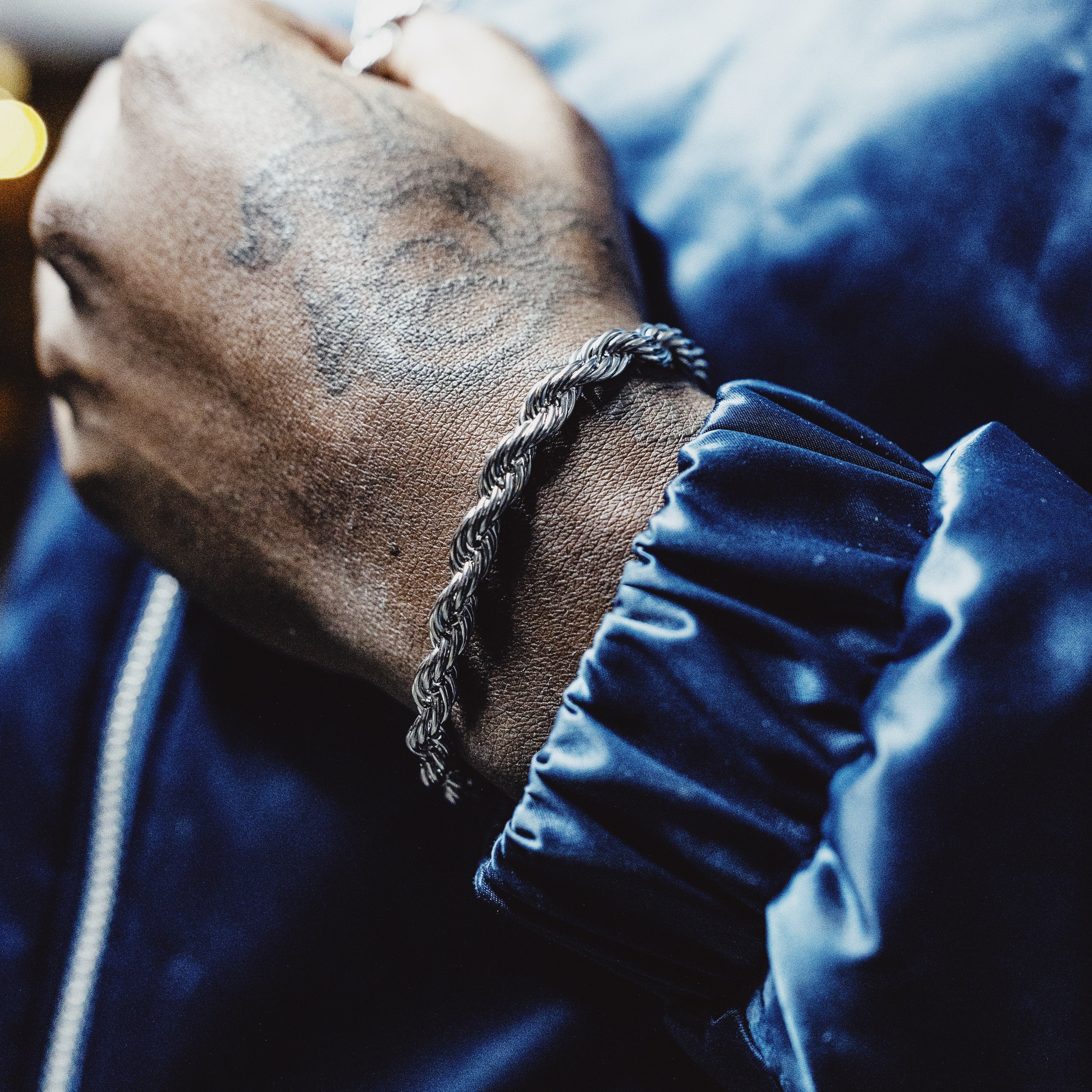 7mm Rope Chain Cord Chain Bracelet made of stainless steel 