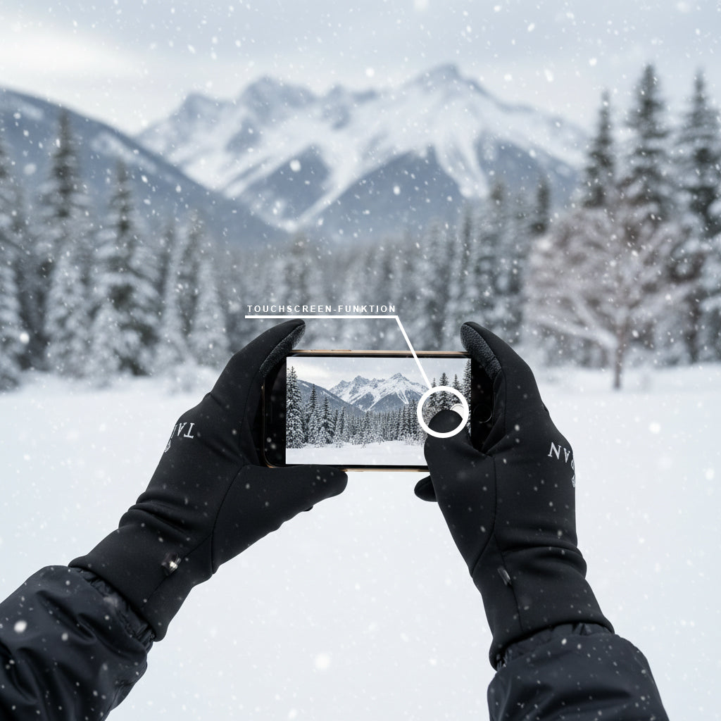 Winter-Handschuhe mit Touchscreen-Funktion
