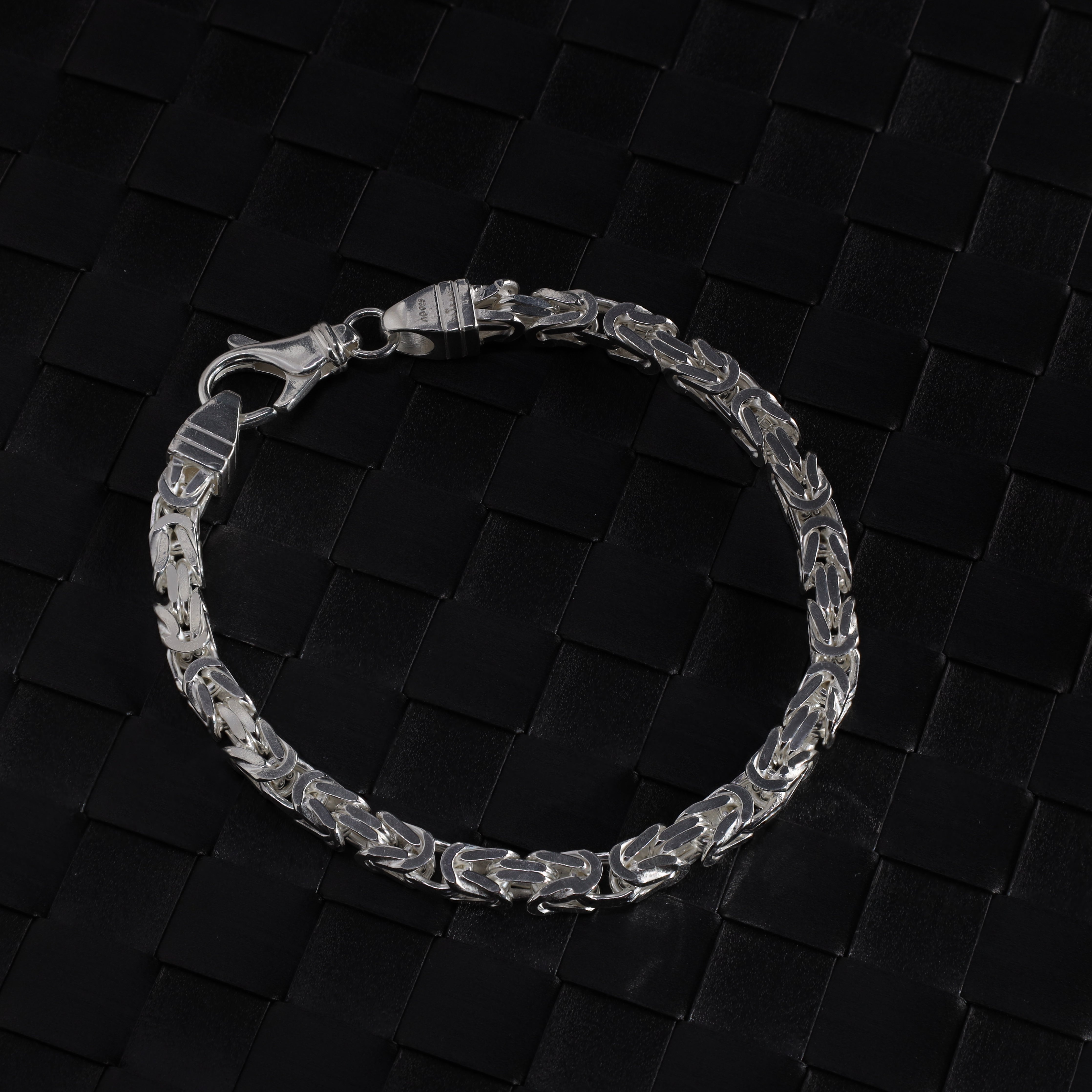 Königskette Armband Königsarmband 5mm breit 21cm lang aus 925 Sterling Silber (B276) - Taipan Schmuck