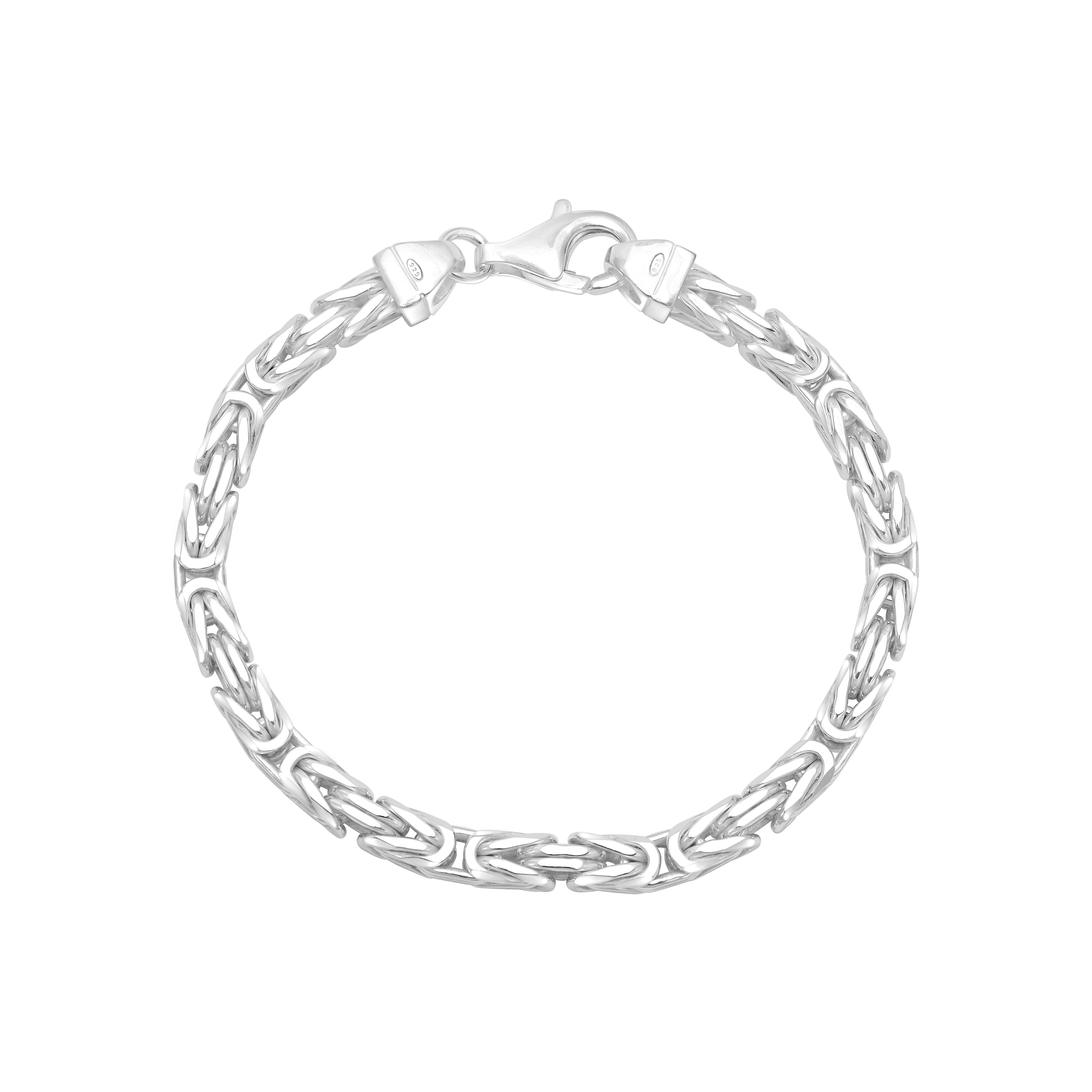 Königskette Armband Königsarmband 5mm breit 20cm lang aus 925 Sterling Silber (B366) - Taipan Schmuck