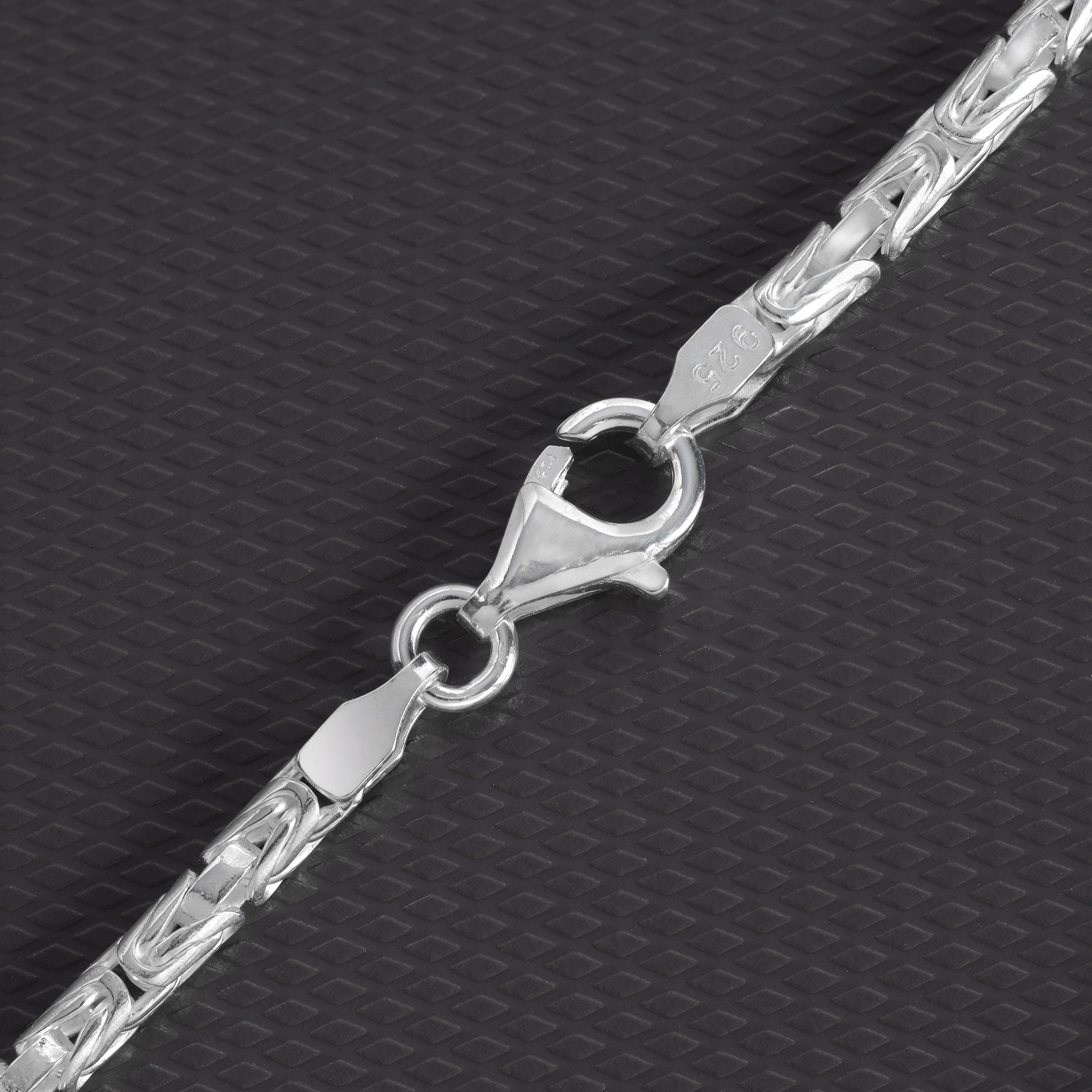 Königskette Armband Königsarmband 2,5mm breit 20cm lang aus 925 Sterling Silber (B398) - Taipan Schmuck