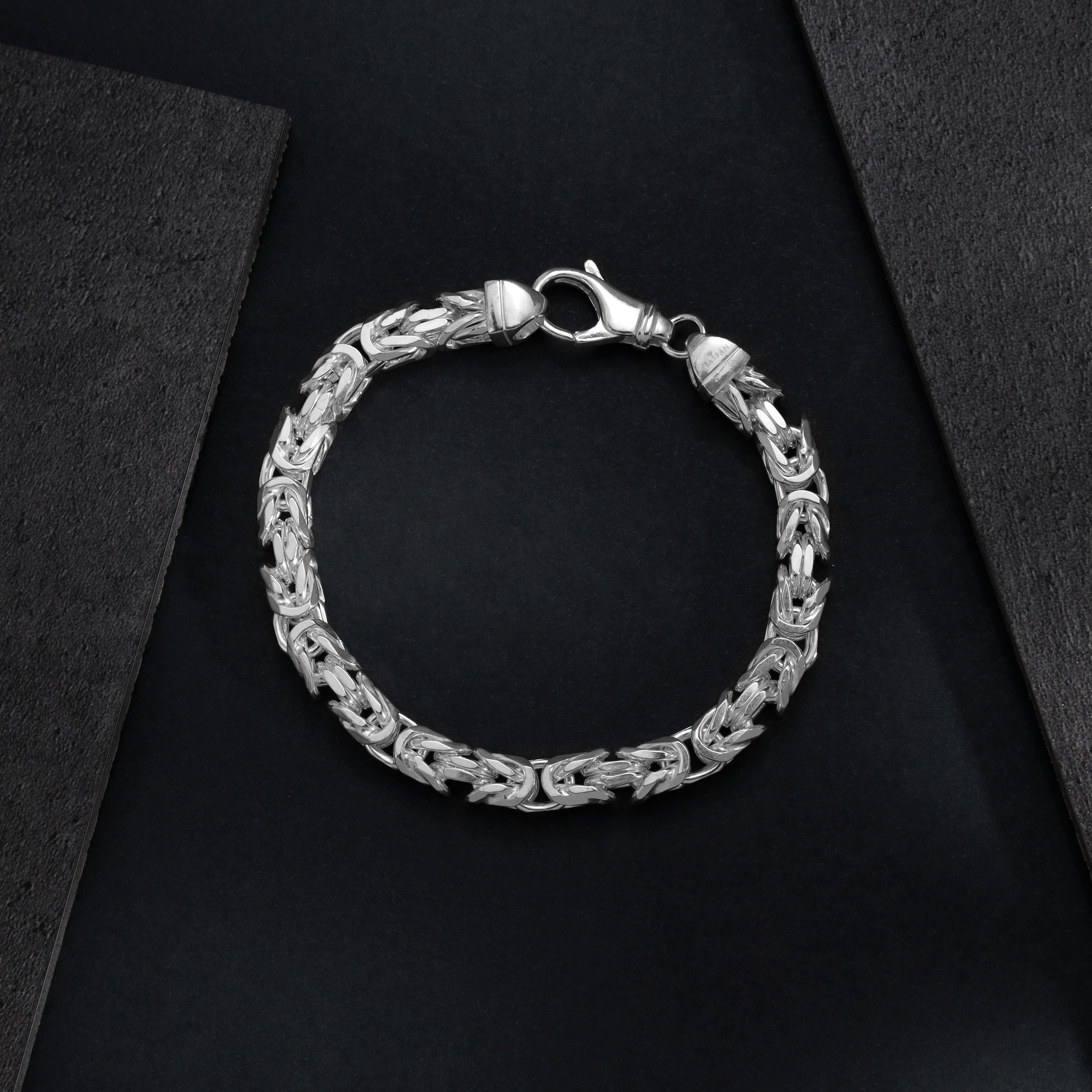 Königskette Armband Königsarmband 6,5mm breit 20/22cm lang aus 925 Sterling Silber - Taipan Schmuck