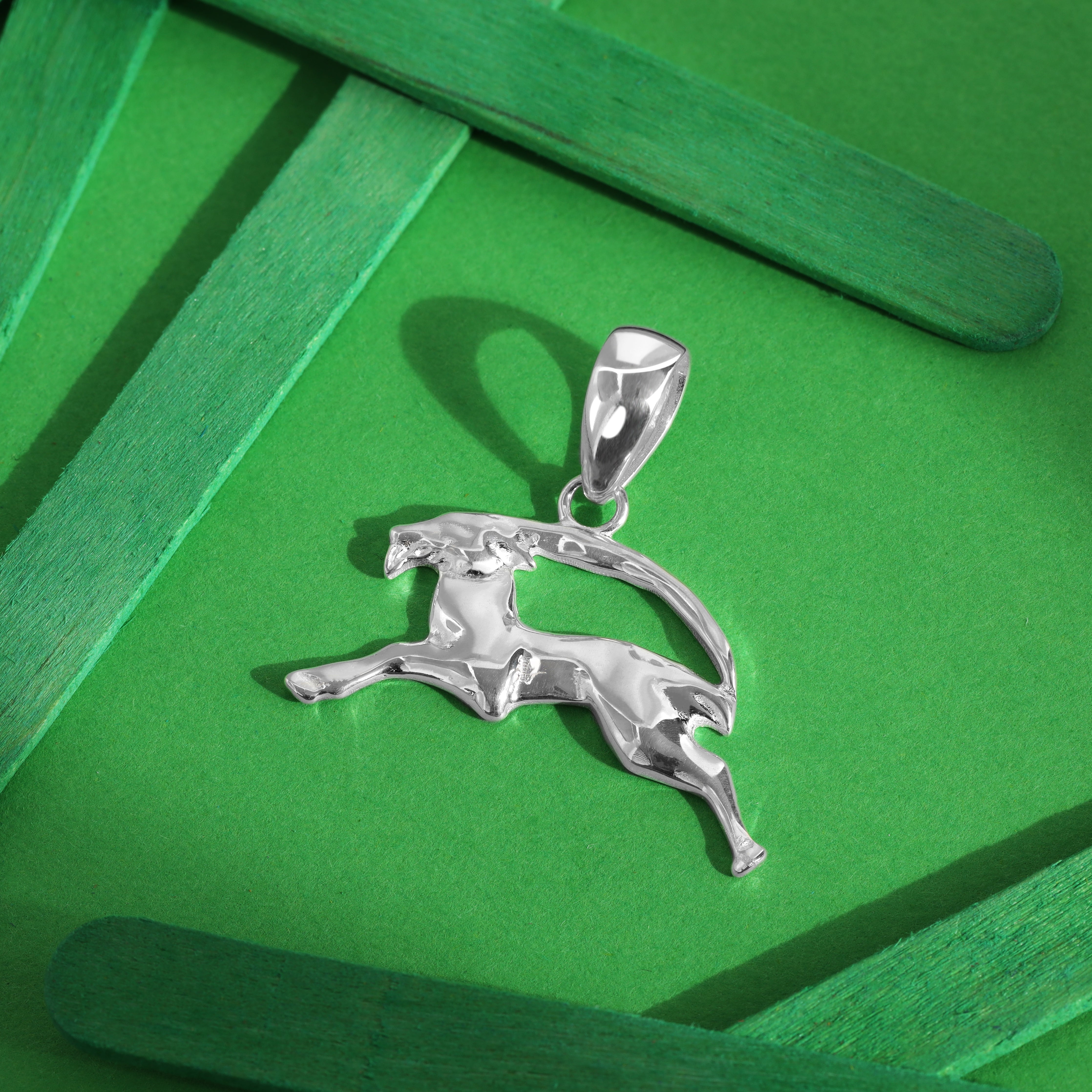 Sternzeichen Steinbock Anhänger aus 925 Sterlingsilber zodiac sign (PE144) - Taipan Schmuck