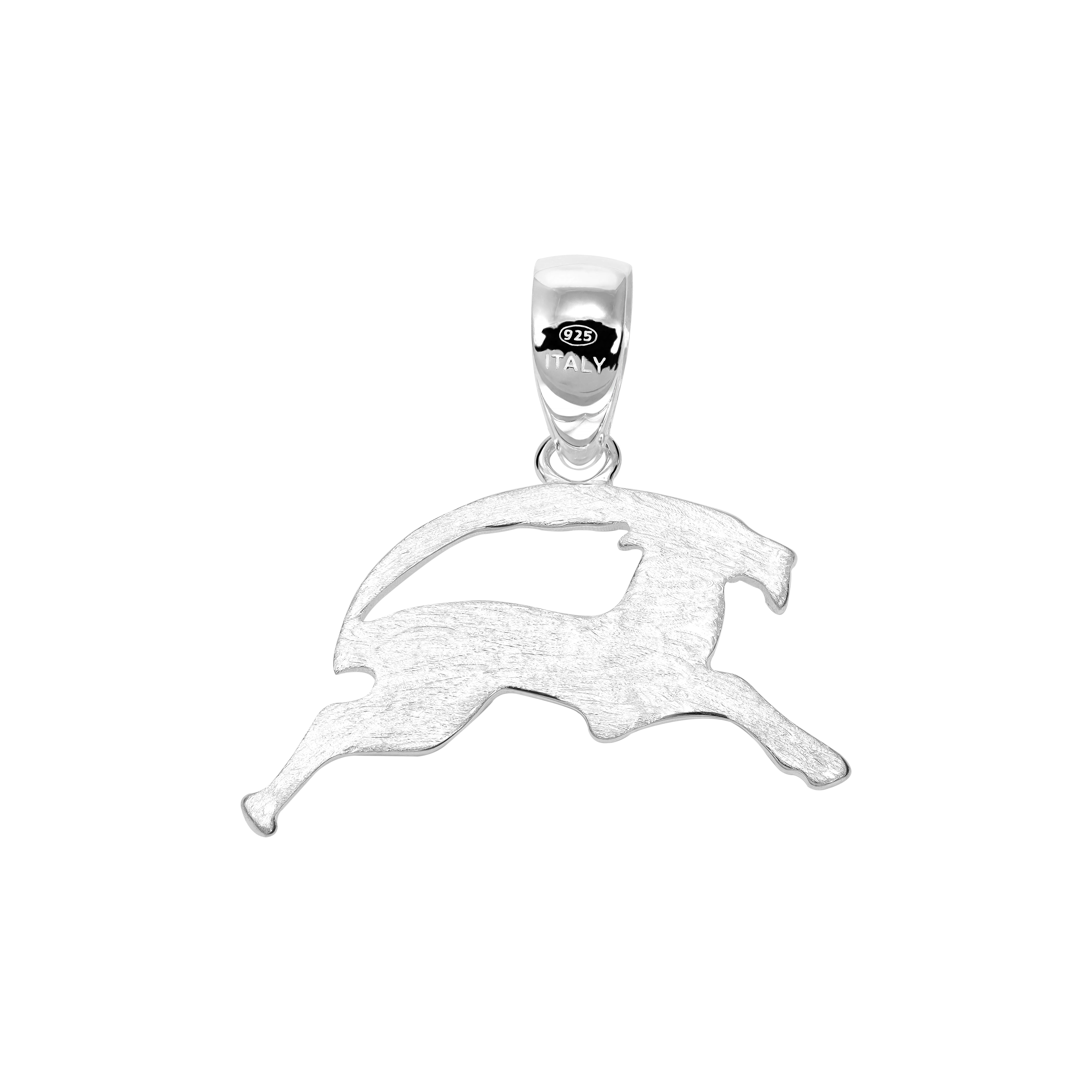 Sternzeichen Steinbock Anhänger aus 925 Sterlingsilber zodiac sign (PE144) - Taipan Schmuck