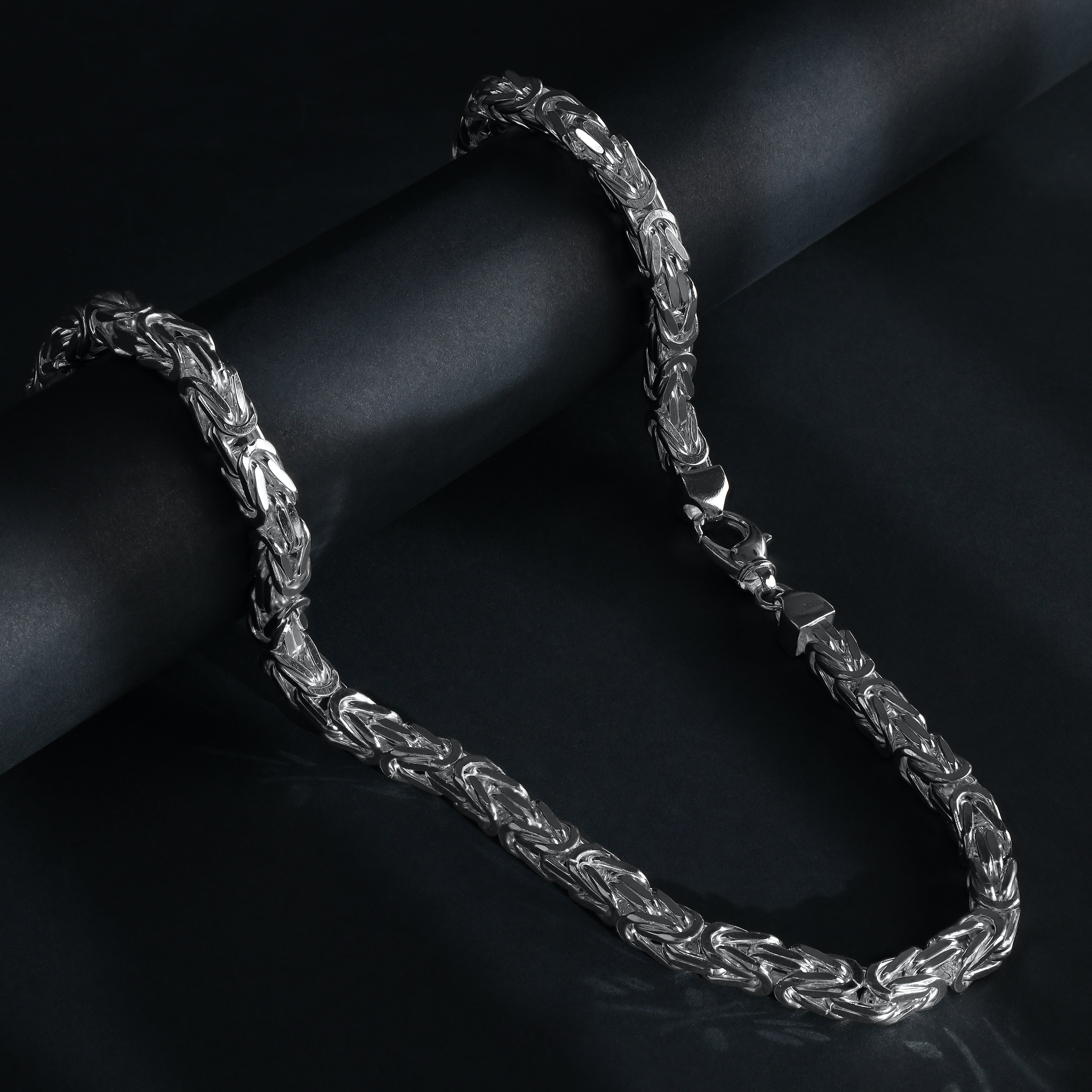 Königskette 70cm lang 8mm breit aus 925 Sterlingsilber (K572) - Taipan Schmuck