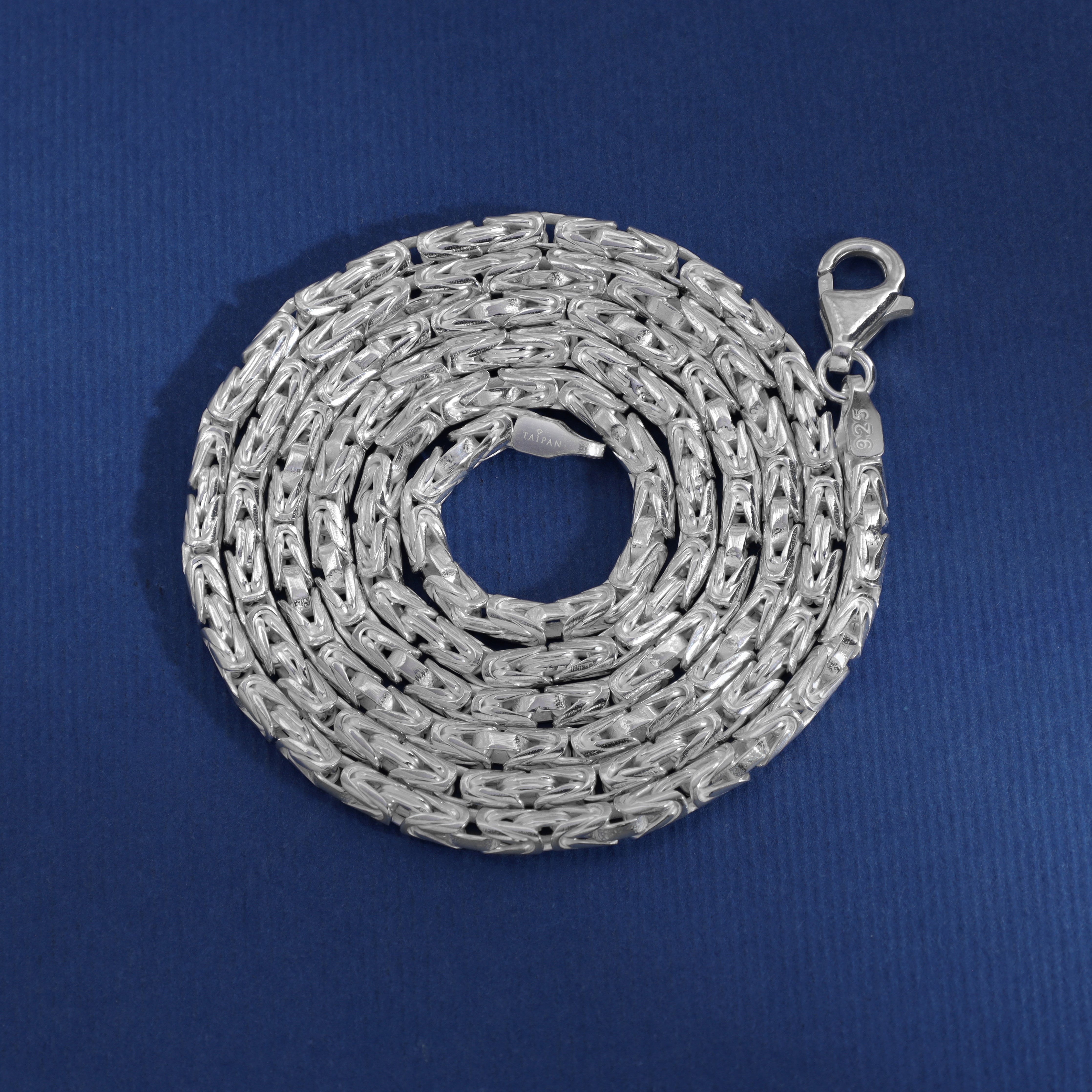 Königskette 2,5mm breit 60cm lang 925 Sterling Silber (K901) - Taipan Schmuck