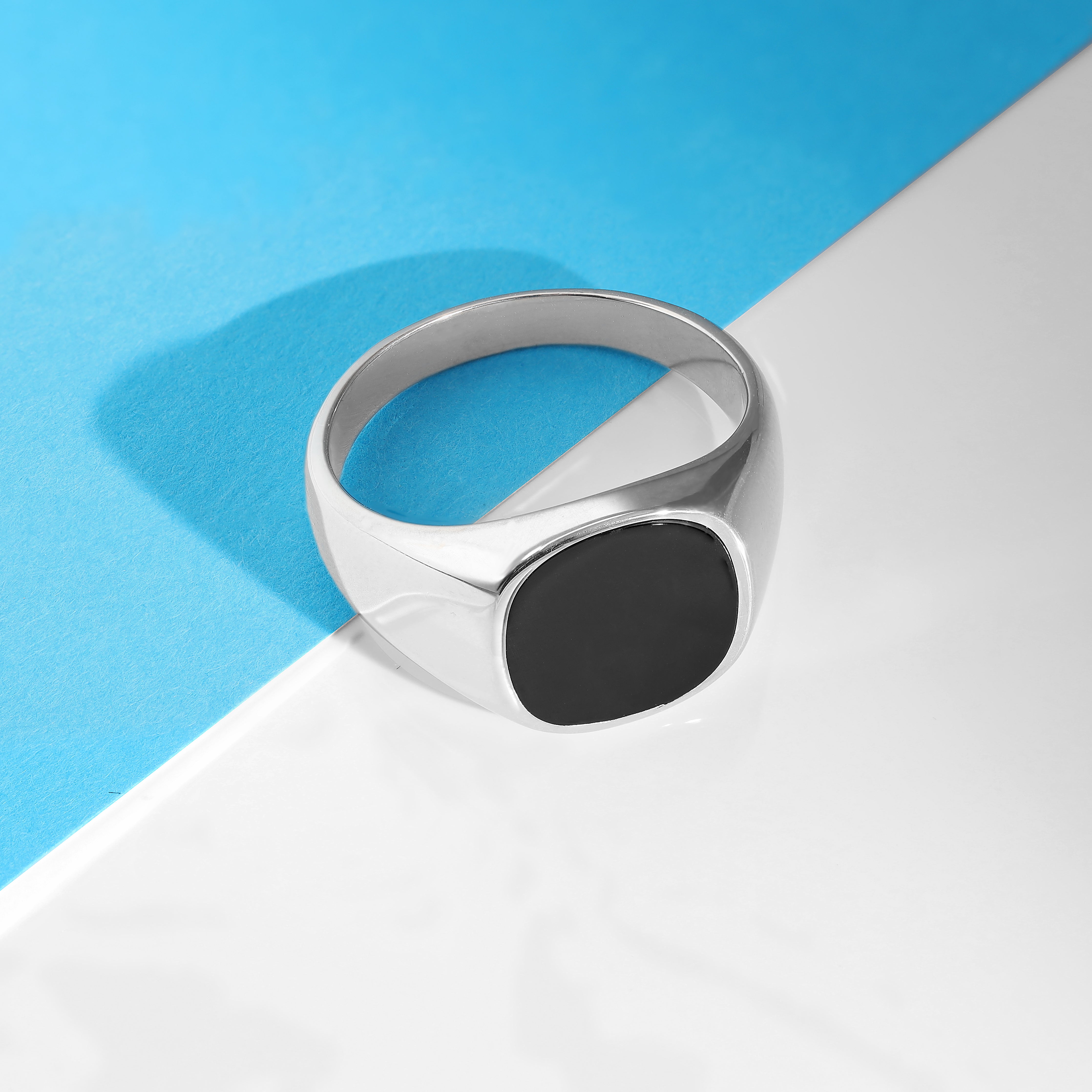 Eleganter Siegelring Ring Größe 60 bis 65 aus 925 Sterlingsilber (US9 bis 11) - Taipan Schmuck
