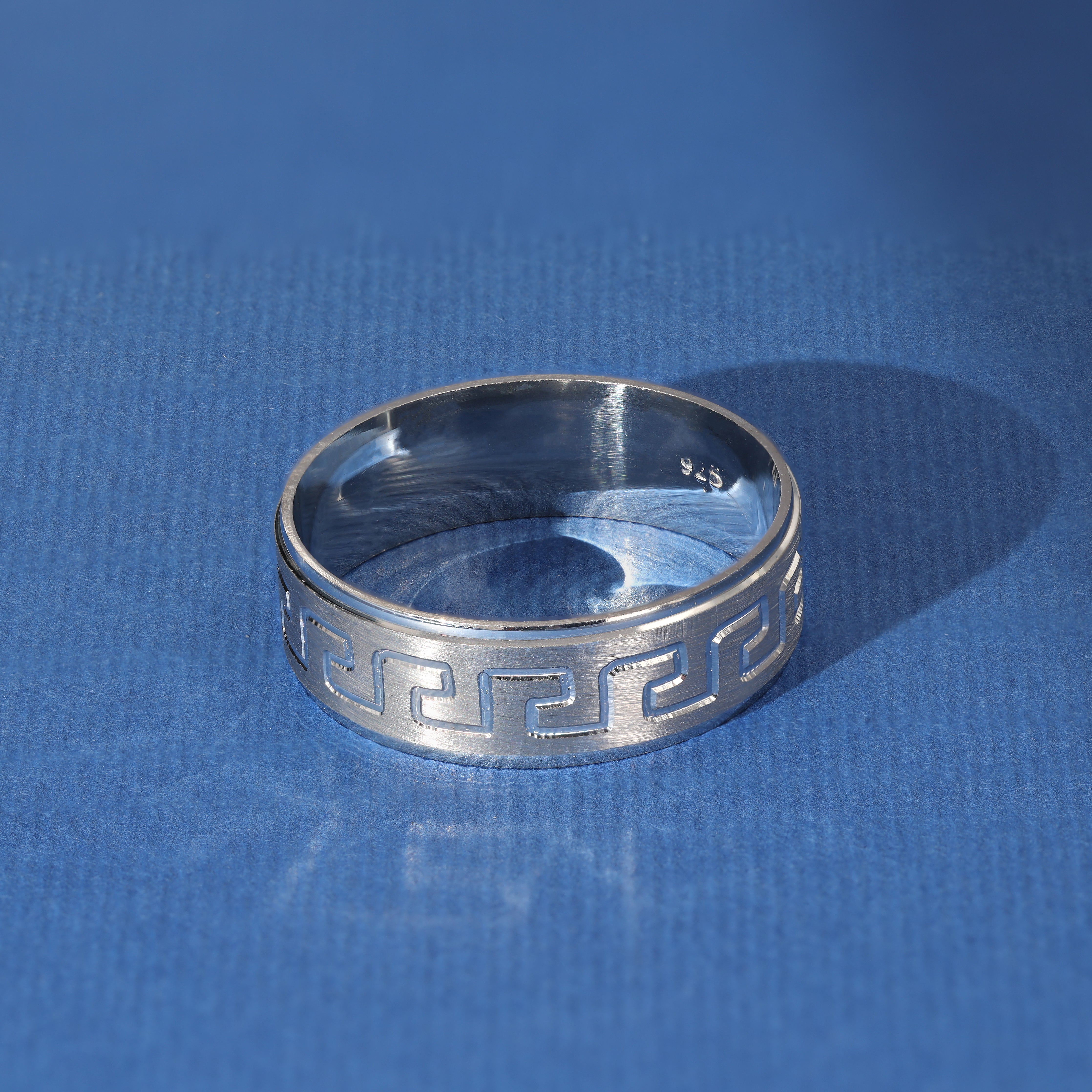 Silberring Ring Greek Design Gr. 55 bis 68 aus 925 Sterlingsilber - Taipan Schmuck