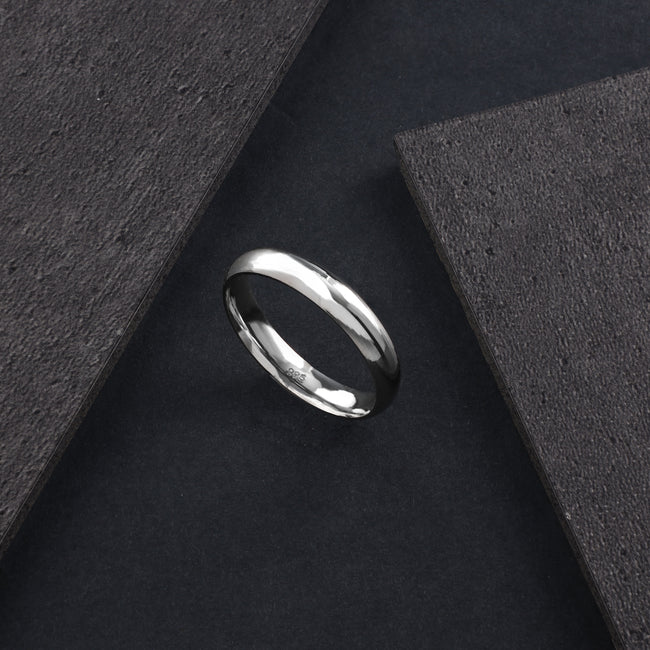 4. Bild von Schlichter Silberring aus 925 Sterlingsilber