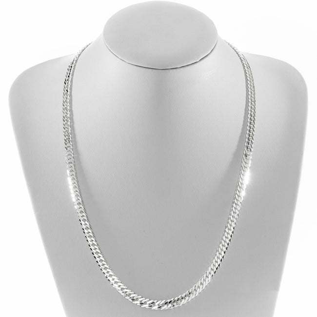9. Bild von Doppel Panzerkette Zwillingskette 6mm - aus 925 Sterling Silber
