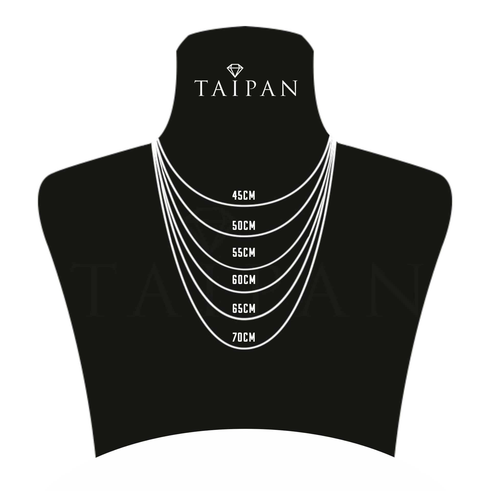 Zopfkette 65cm lang 5mm breit aus 925 Silber (K685) - Taipan Schmuck